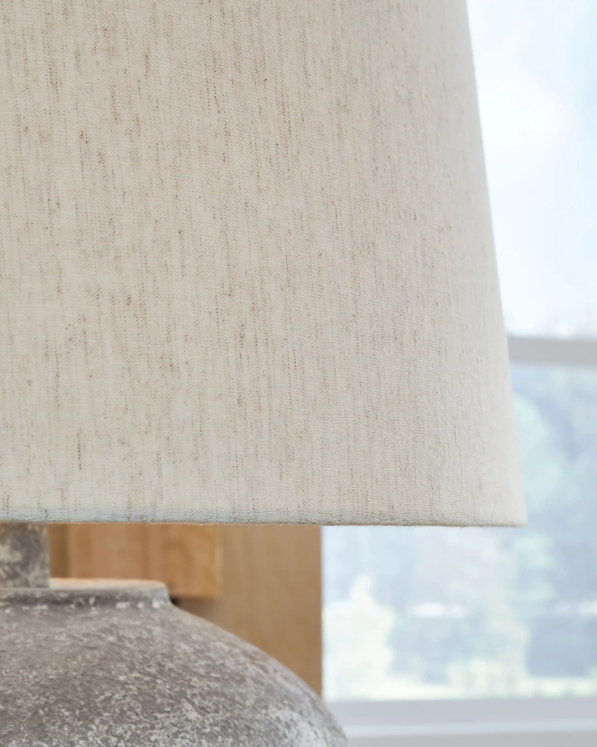 Dreward - Paper Table Lamp - Distressed Gray - Best Buy Furniture