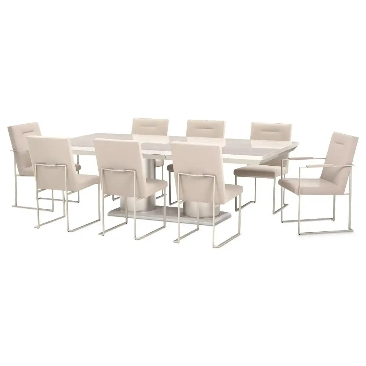 Marin - Rectangular Dining Table - Greige - Best Buy Furniture