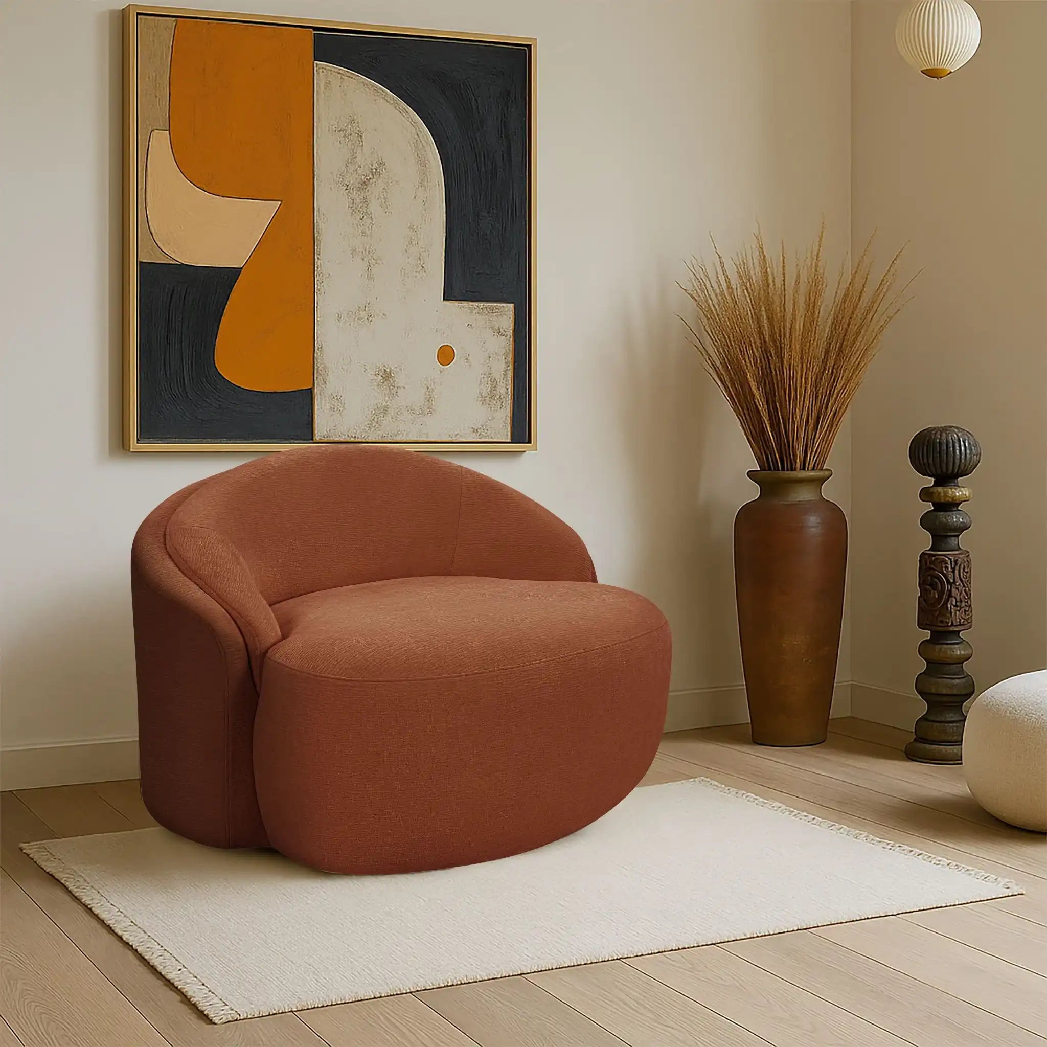 Caspian - Chenille Fabric Upholstered Chair