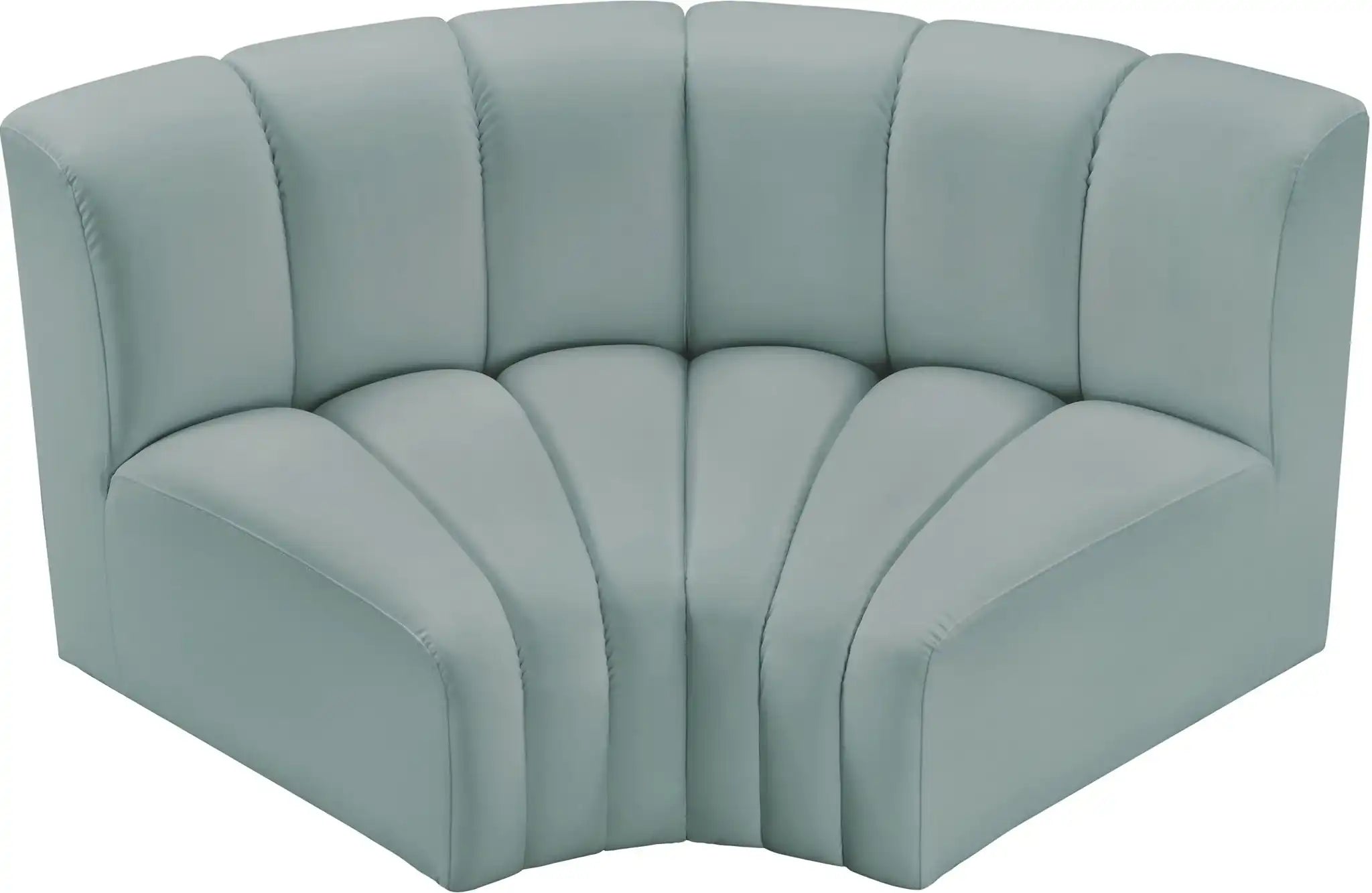 Arc - Faux Leather 2 Piece Modular Sofa
