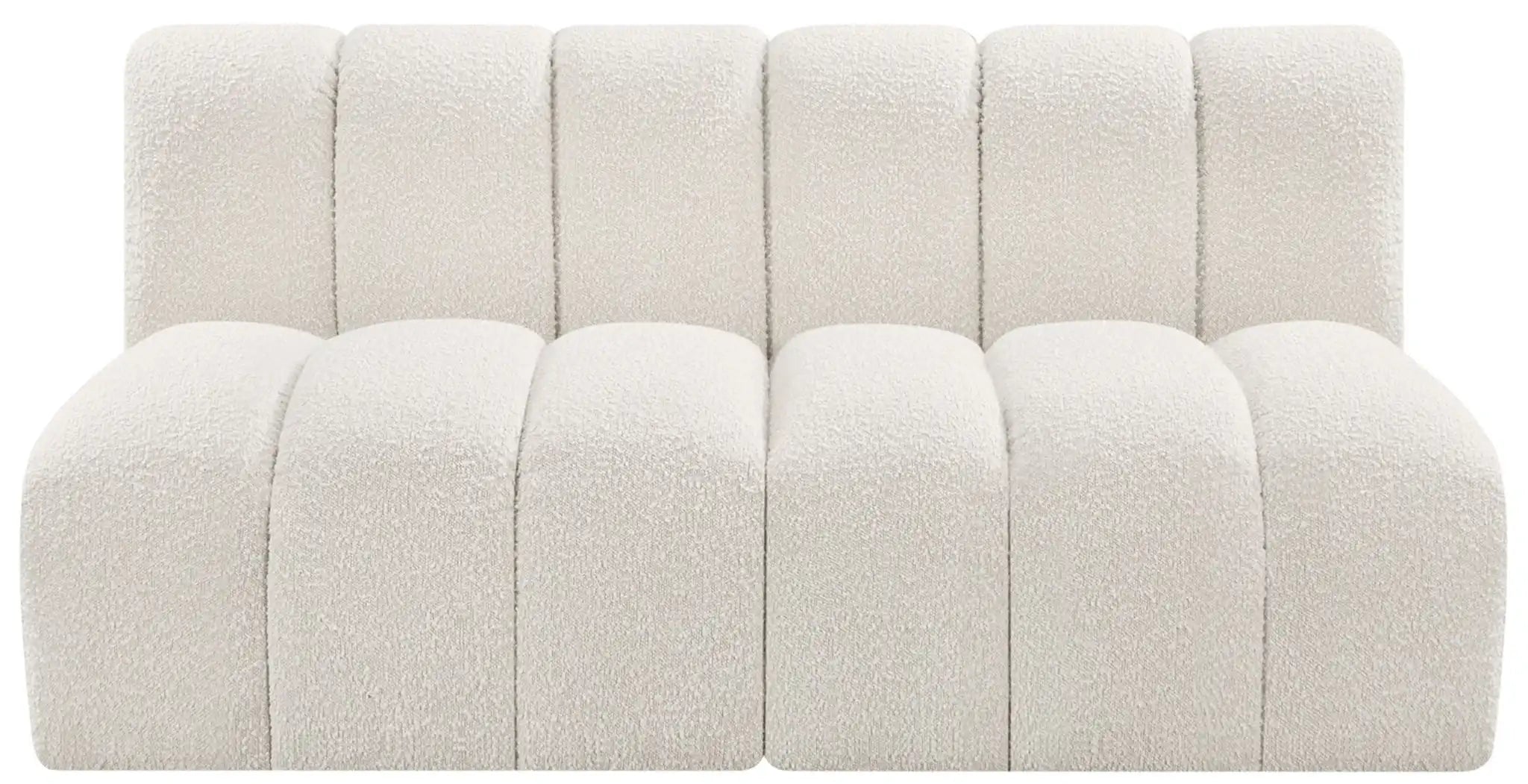 Arc - Boucle Fabric 2 Seats Modular Sofa