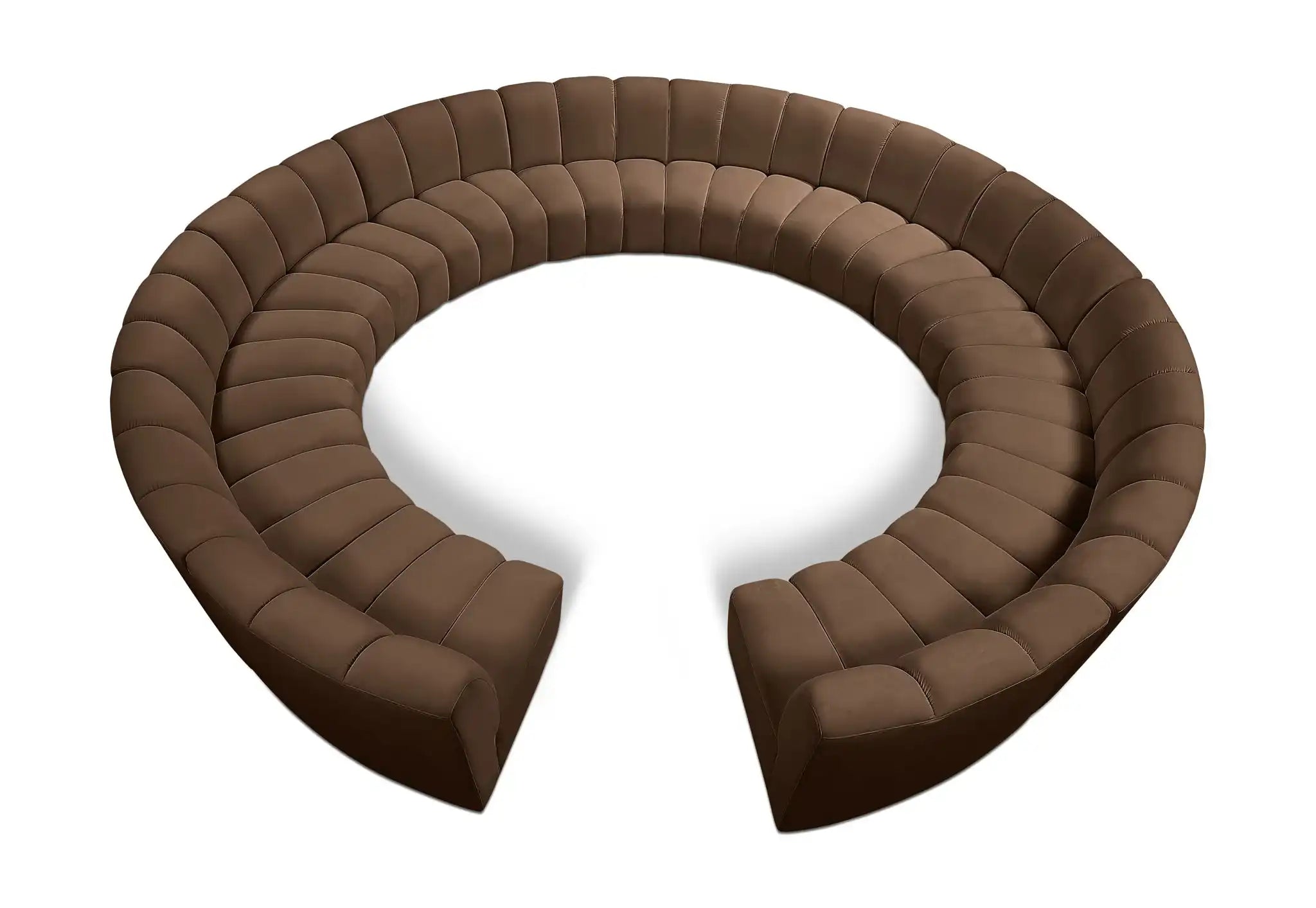 Infinity - 12 Piece Velvet Modular Sectional - Best Buy Furniture