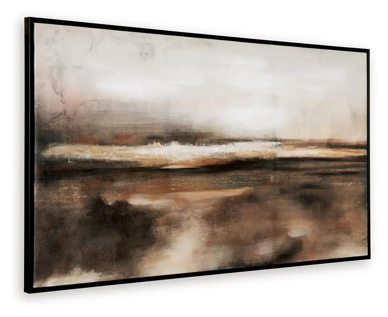 Drewland - Wall Art - Black / Brown / Orange - Best Buy Furniture