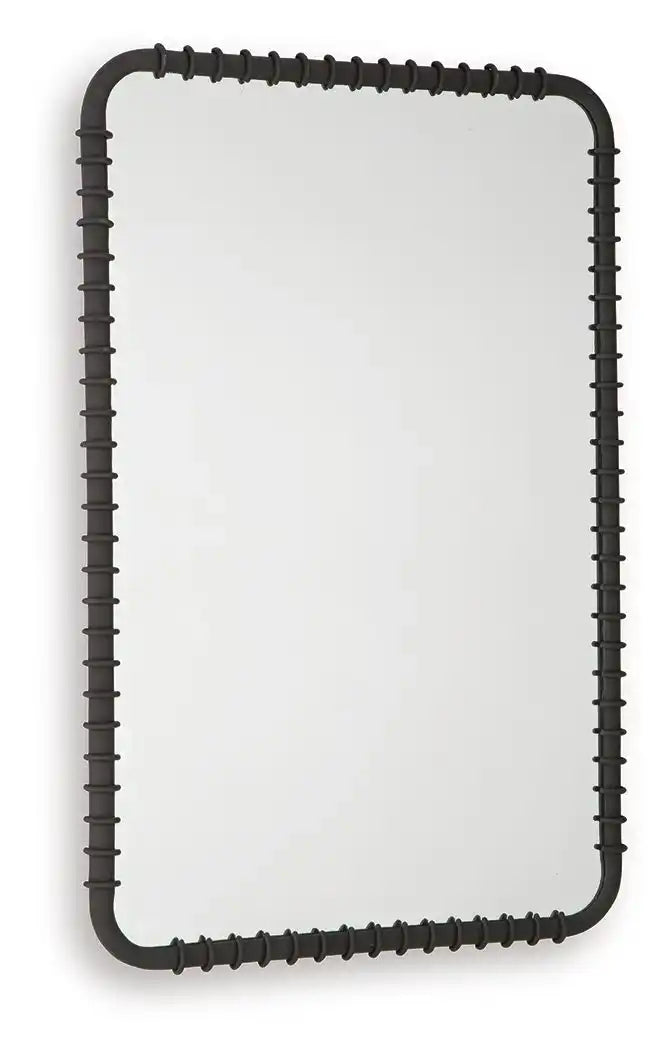 Judlow - Accent Mirror - Black - Best Buy Furniture