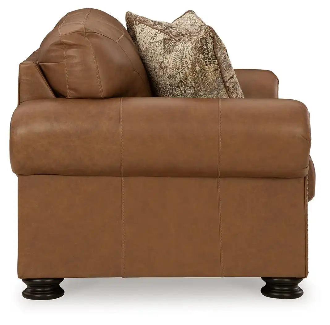 Carianna - Loveseat - Caramel - Best Buy Furniture