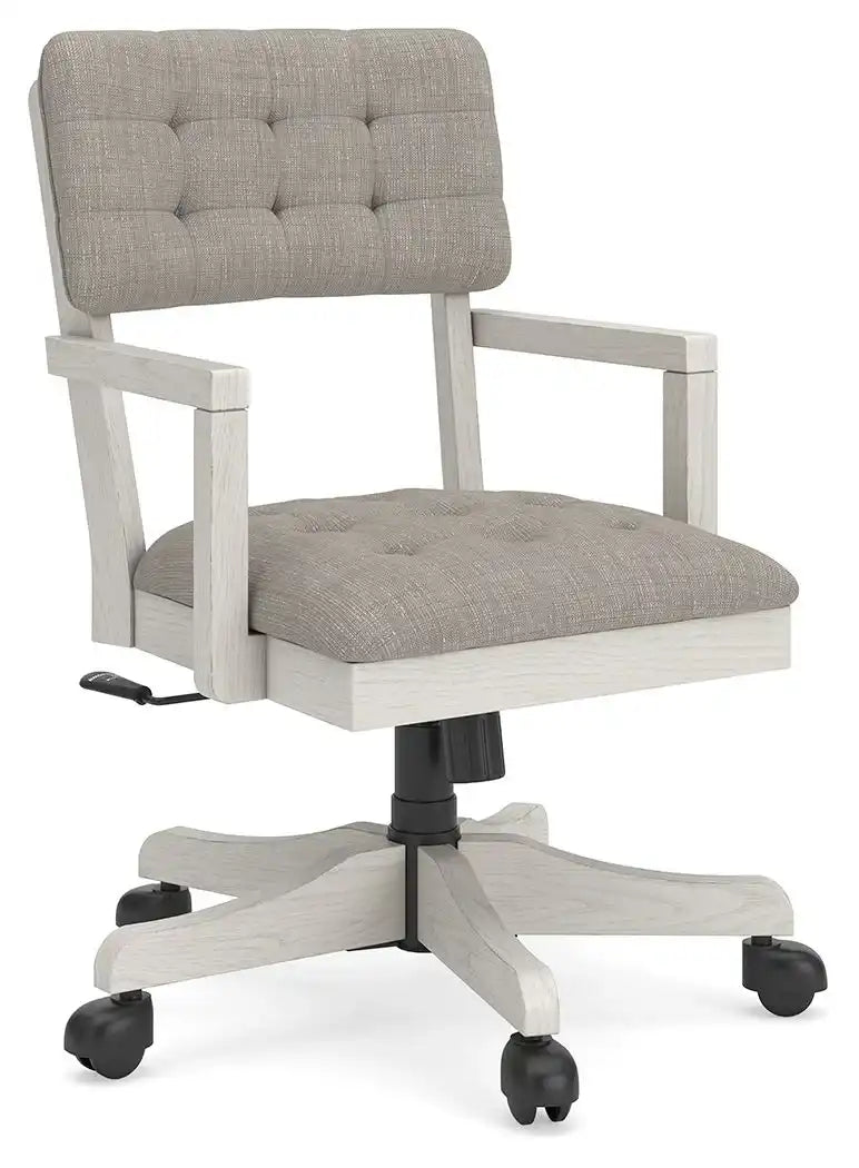 Robbinsdale - Home Office Desk Chair - Antique White - Best Buy Furniture