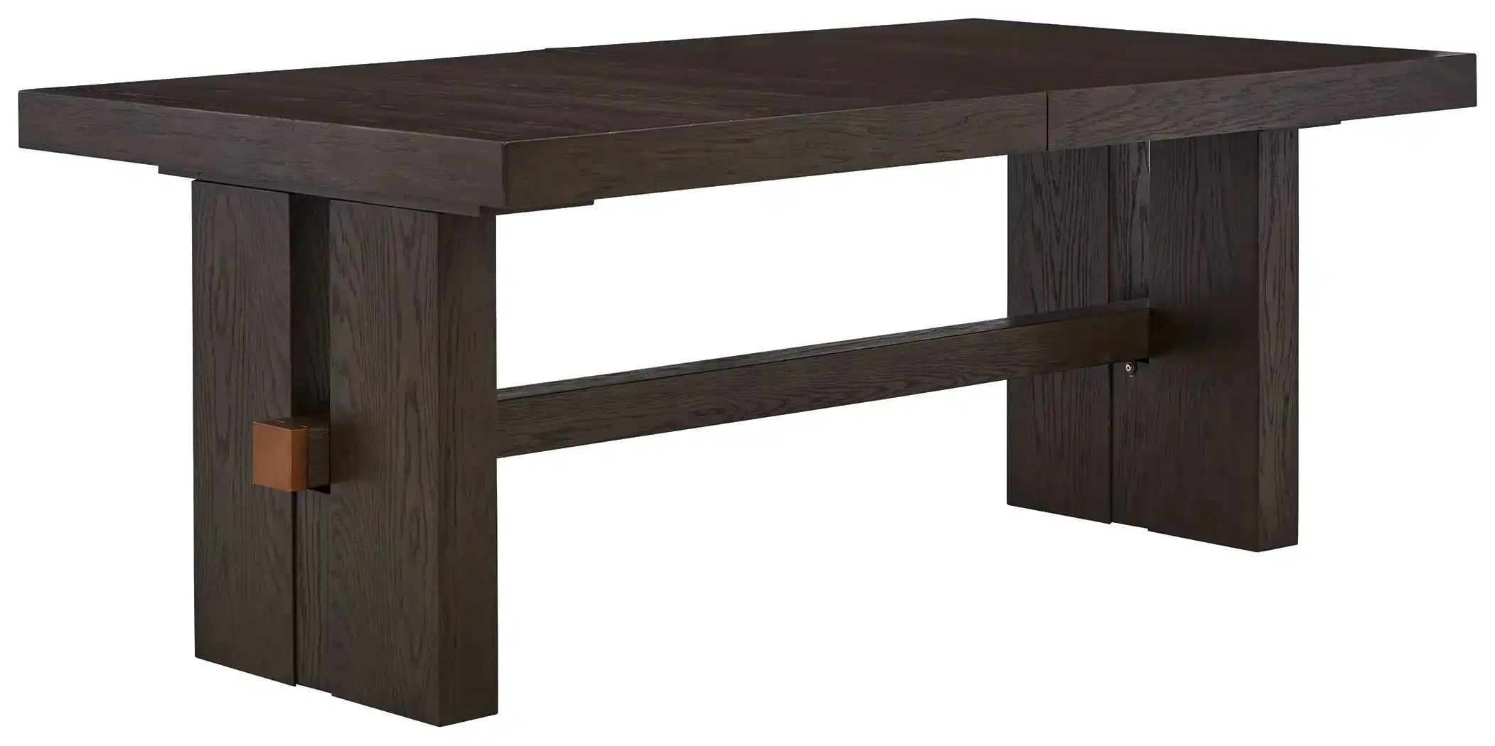 Burkhaus - Rectangular Dining Room Extension Table - Dark Brown - Best Buy Furniture
