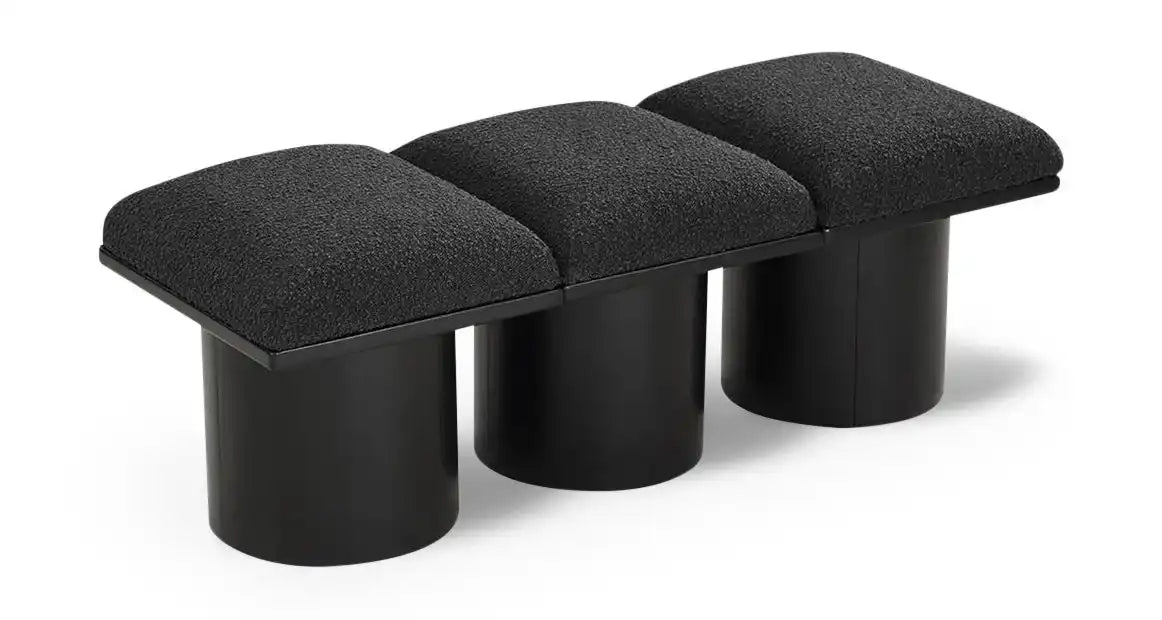 Pavilion - 3 Piece Modular Bench With Black Base - Best Buy Furniture