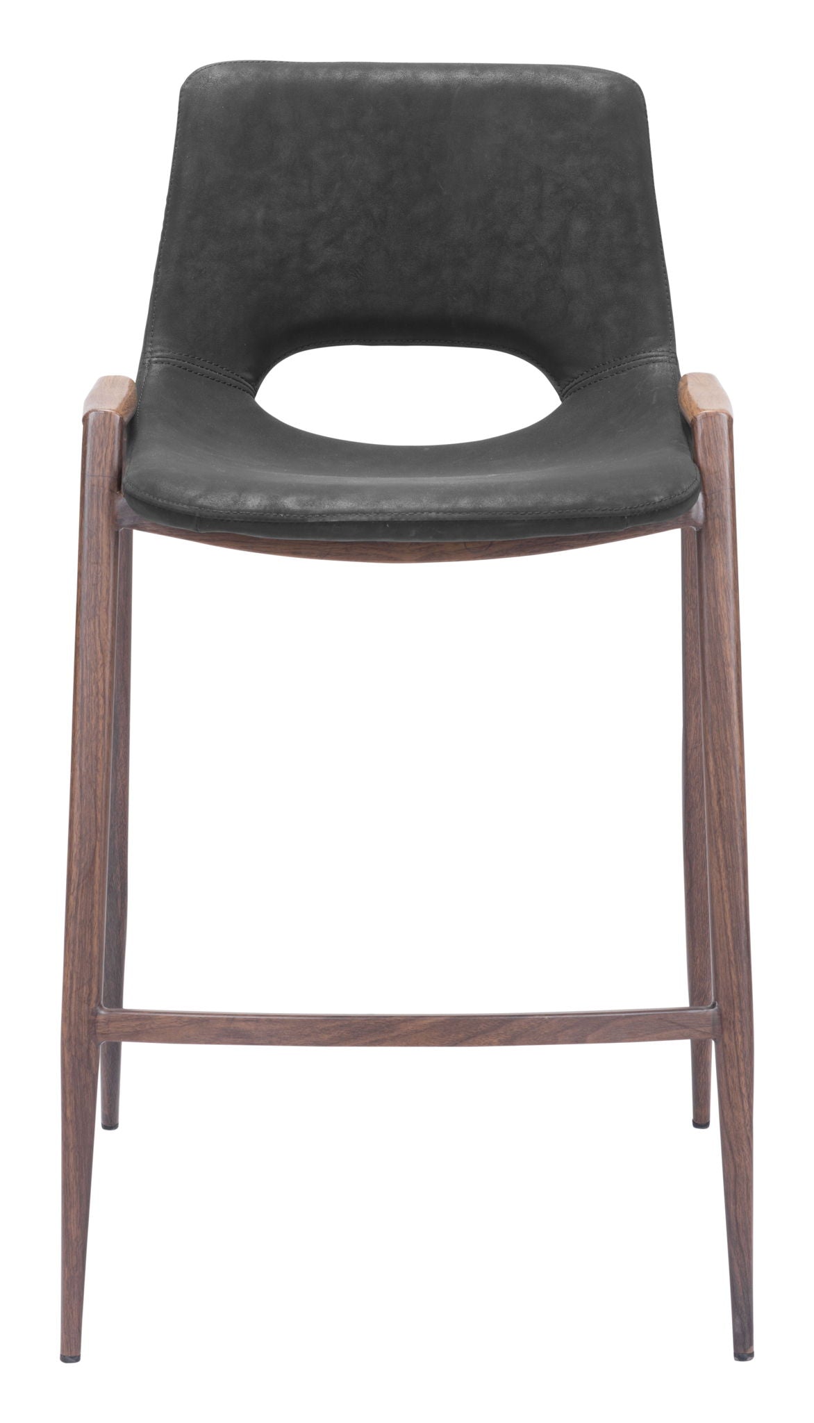 Desi - Counter Stool With Walnut Legs (Set of 2)