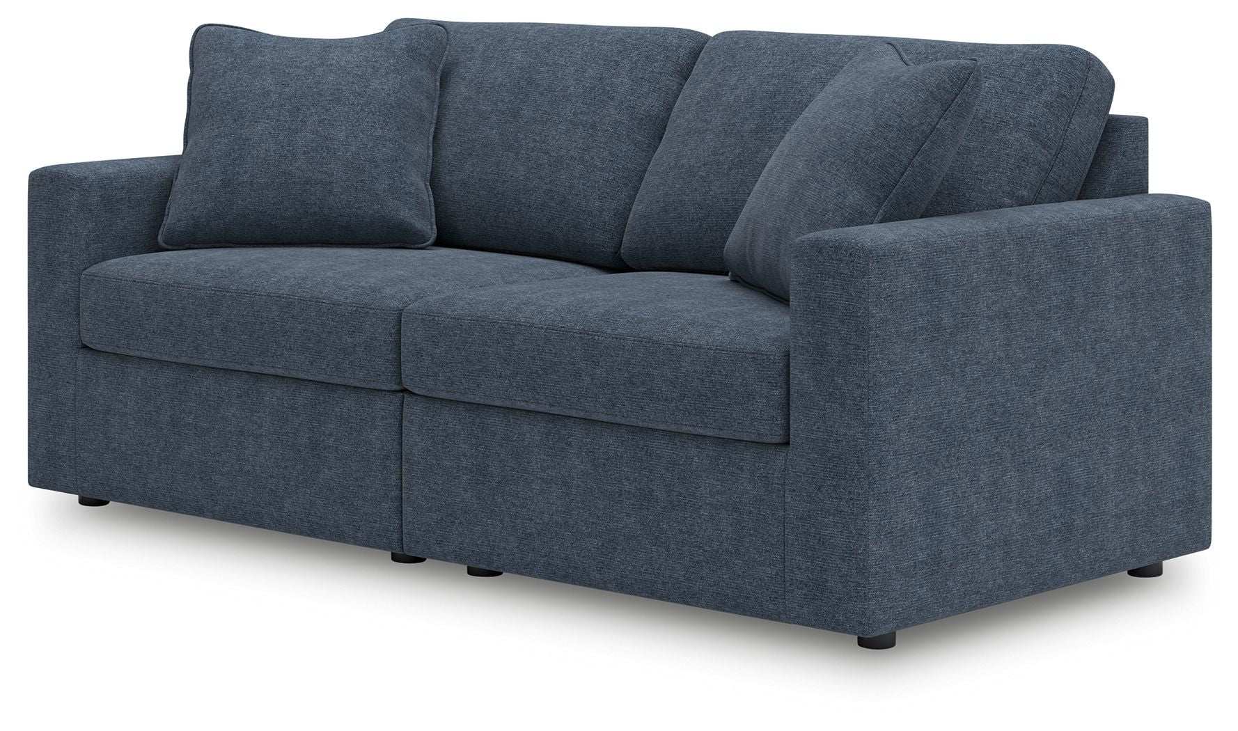 Modmax - 2-Piece Sectional Loveseat - Fabric - Ink - Best Buy Furniture