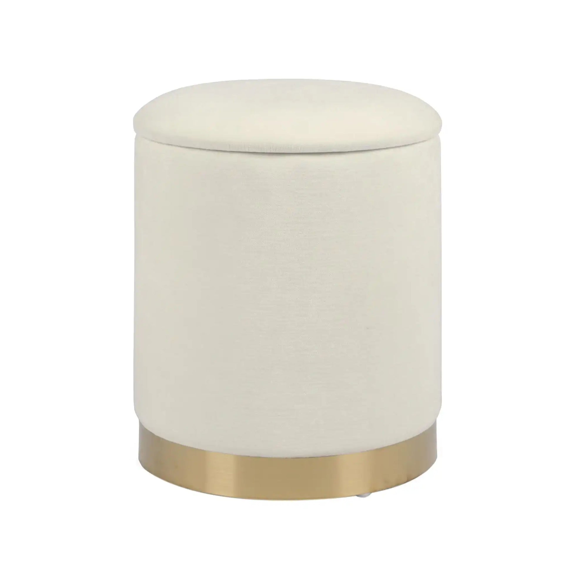 Zoe - Velvet Storage Ottoman - Best Buy Furniture