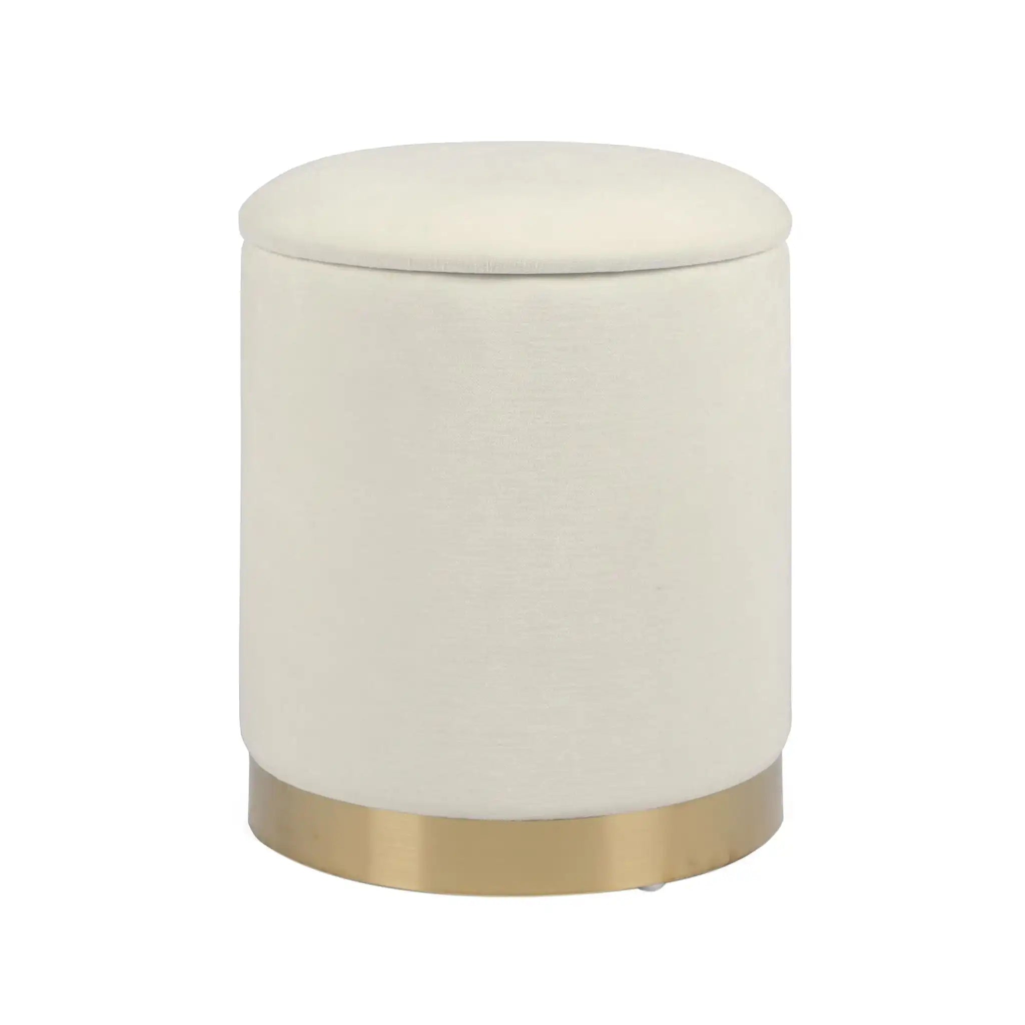 Zoe - Velvet Storage Ottoman - Best Buy Furniture