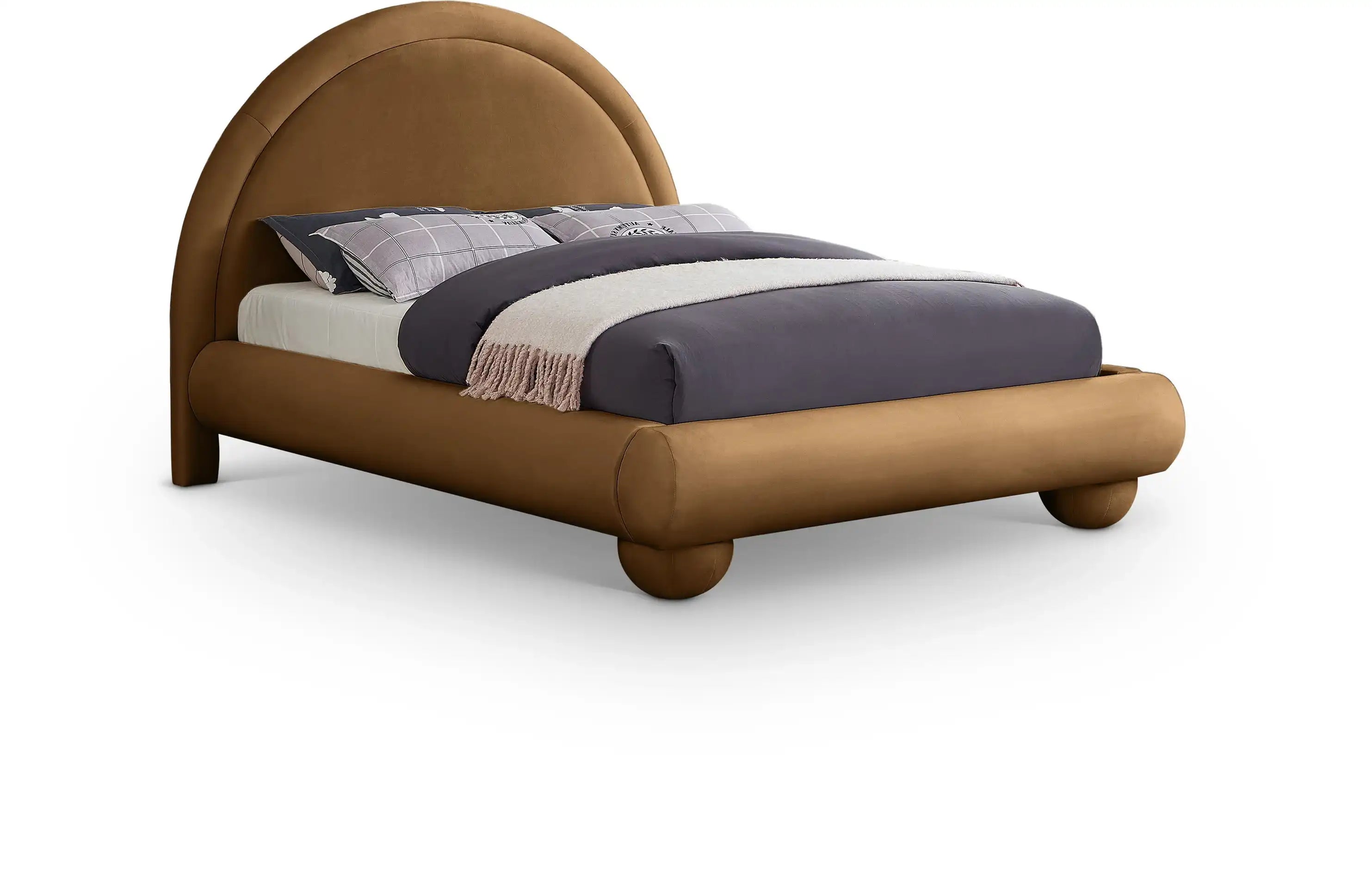 Madrid - Velvet Upholstered Bed - Best Buy Furniture