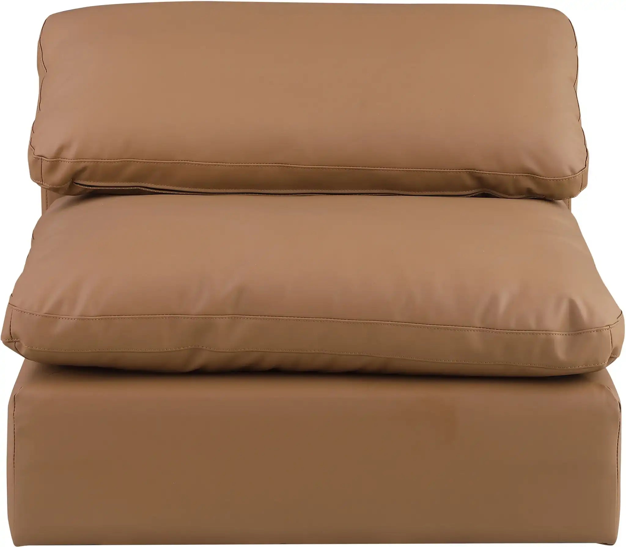 Comfy - Faux Leather Armless Chair