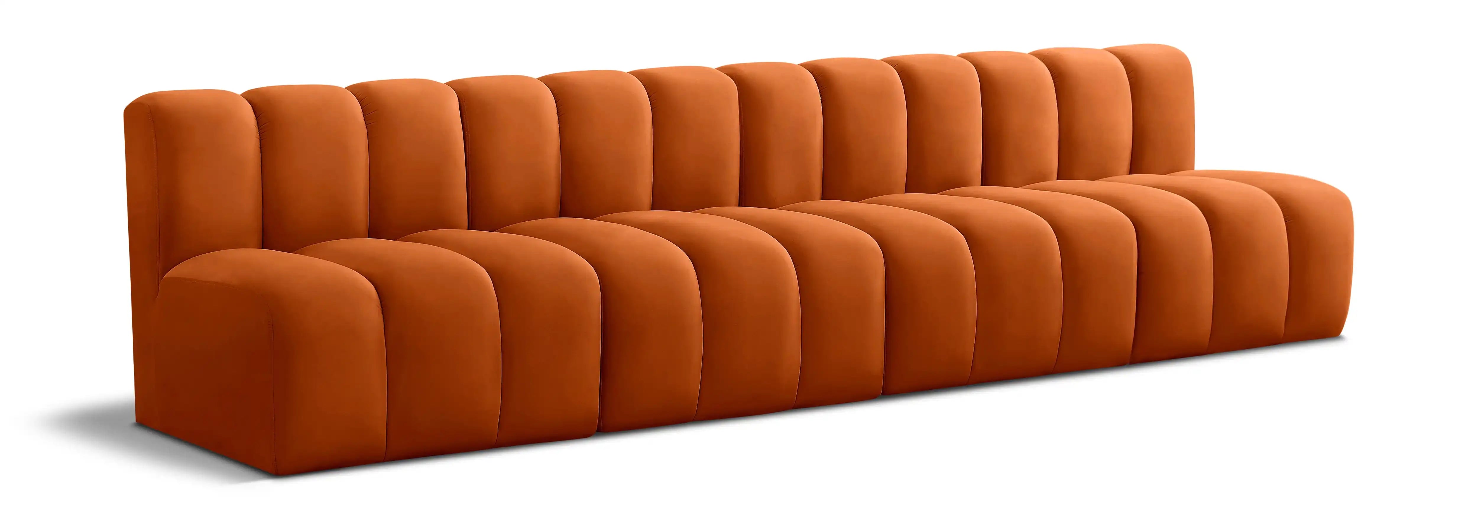 Arc - Velvet 4 Seats Modular Sofa - Best Buy Furniture