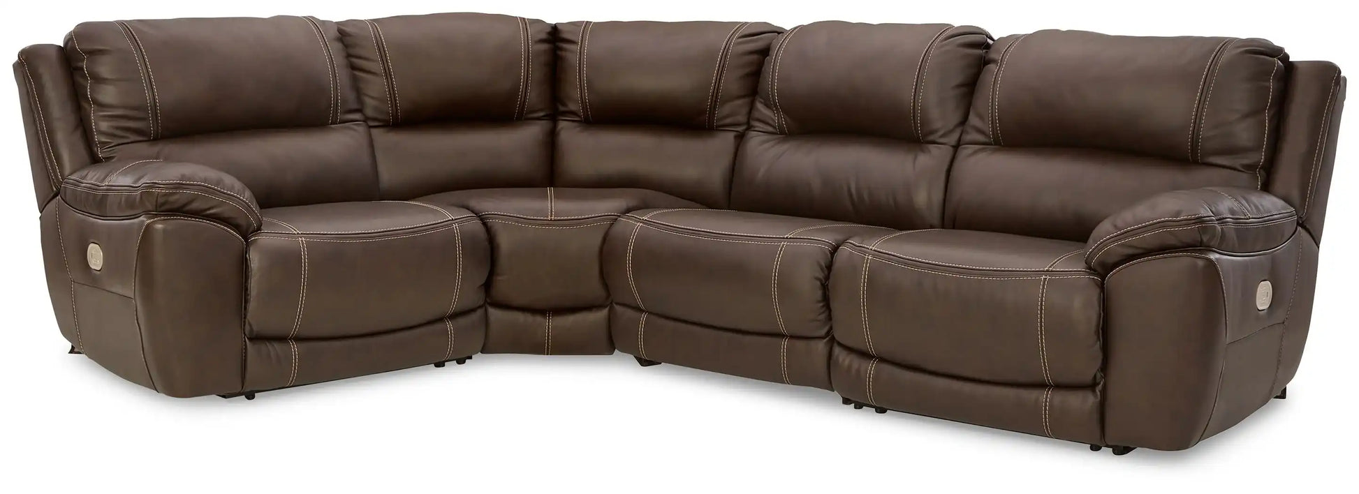 Dunleith - Power Reclining Sectional - Best Buy Furniture