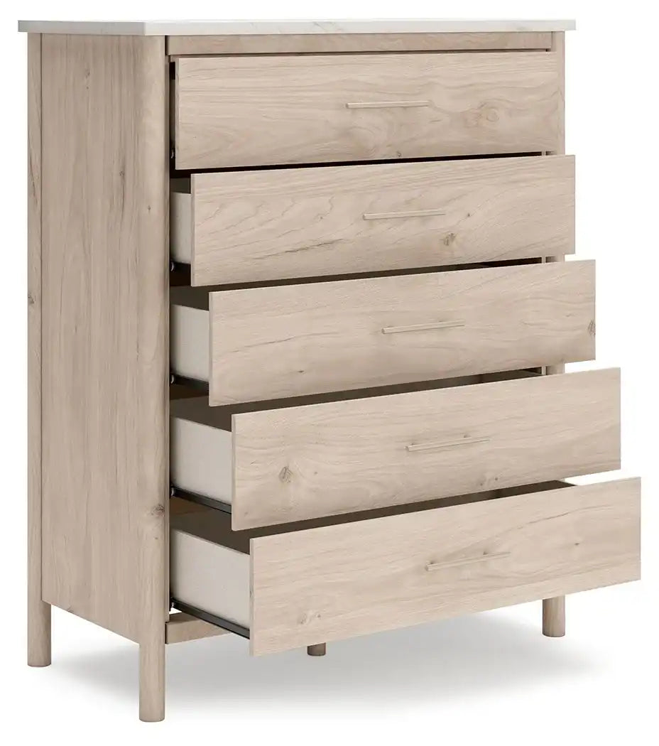 Cadmori - Five Drawer Wide Chest - Best Buy Furniture