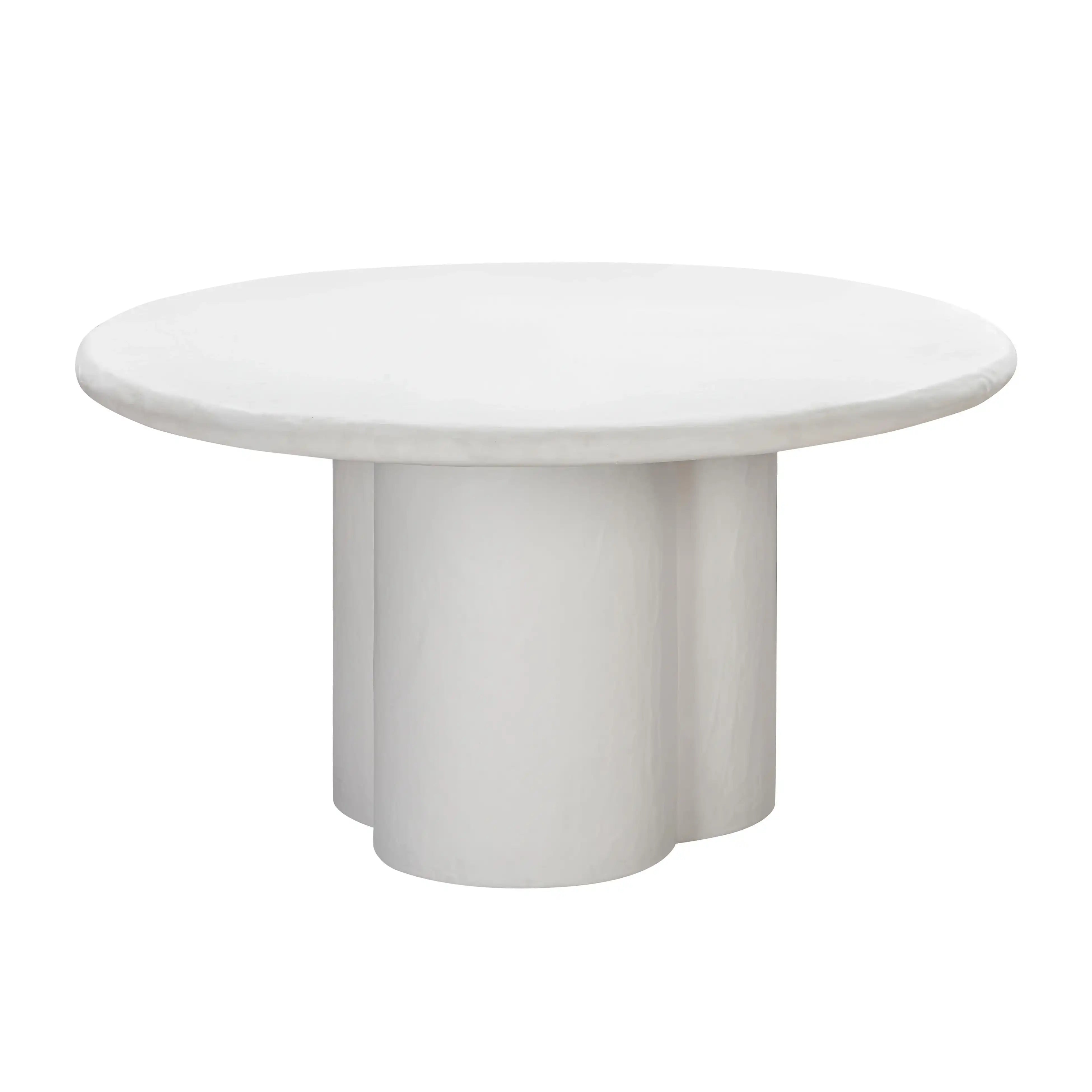 Elika - Faux Plaster Round Dining Table - Best Buy Furniture