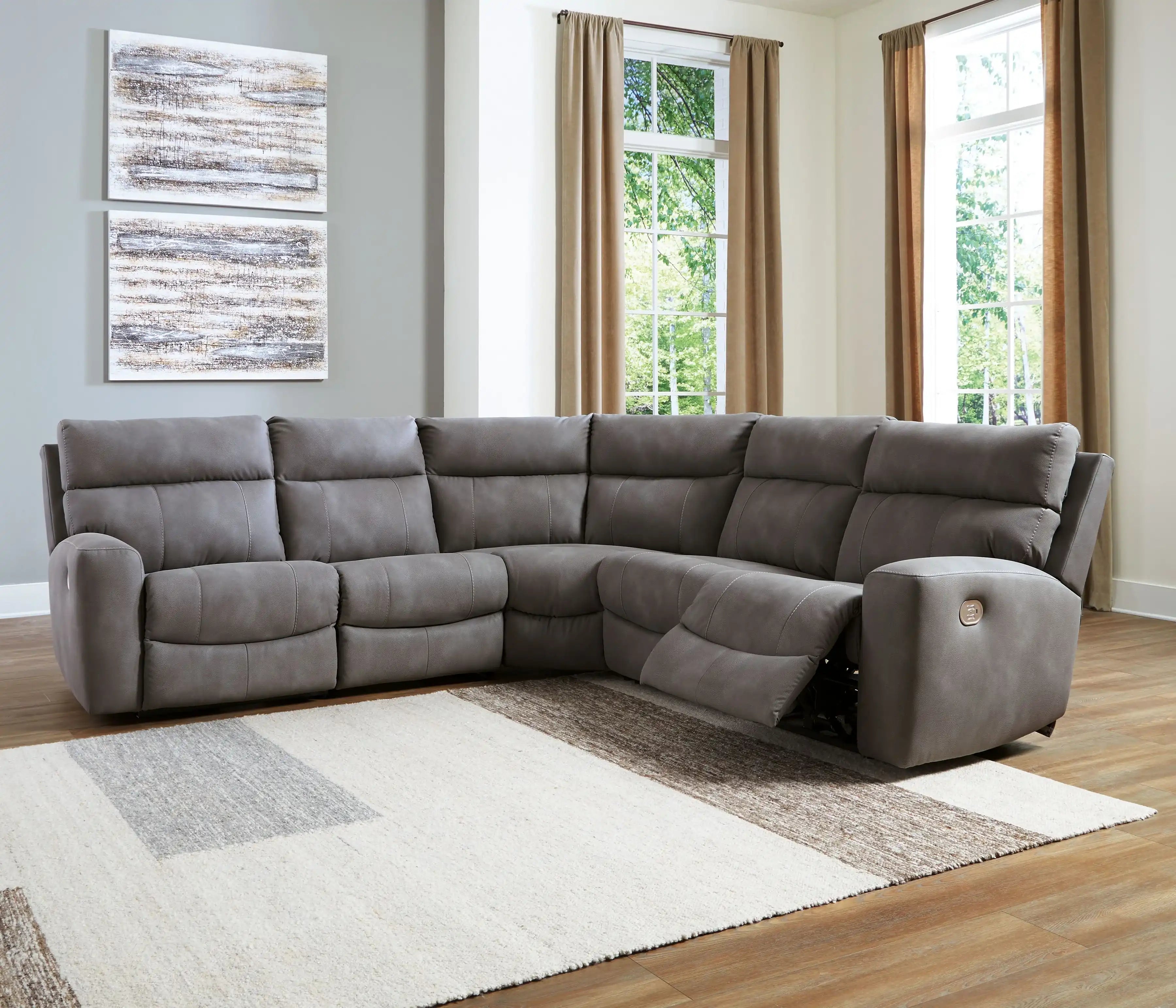 Next-Gen Durapella - Reclining Sectional - Best Buy Furniture