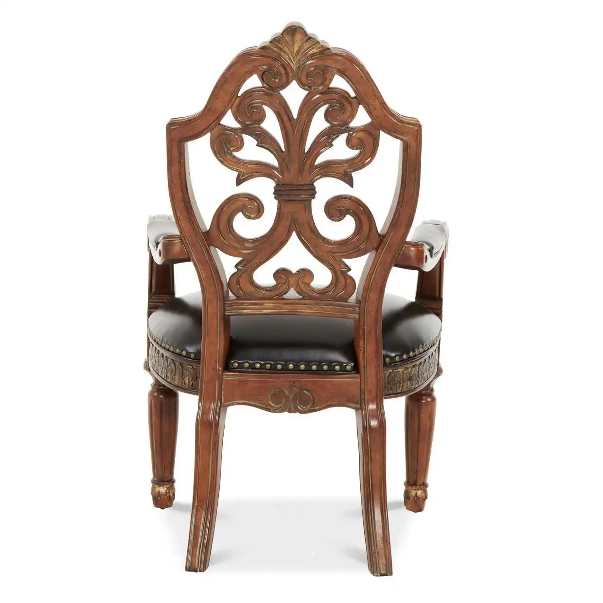 Villa Valencia - Pull-Up Desk Arm Chair - Classic Chestnut - Best Buy Furniture