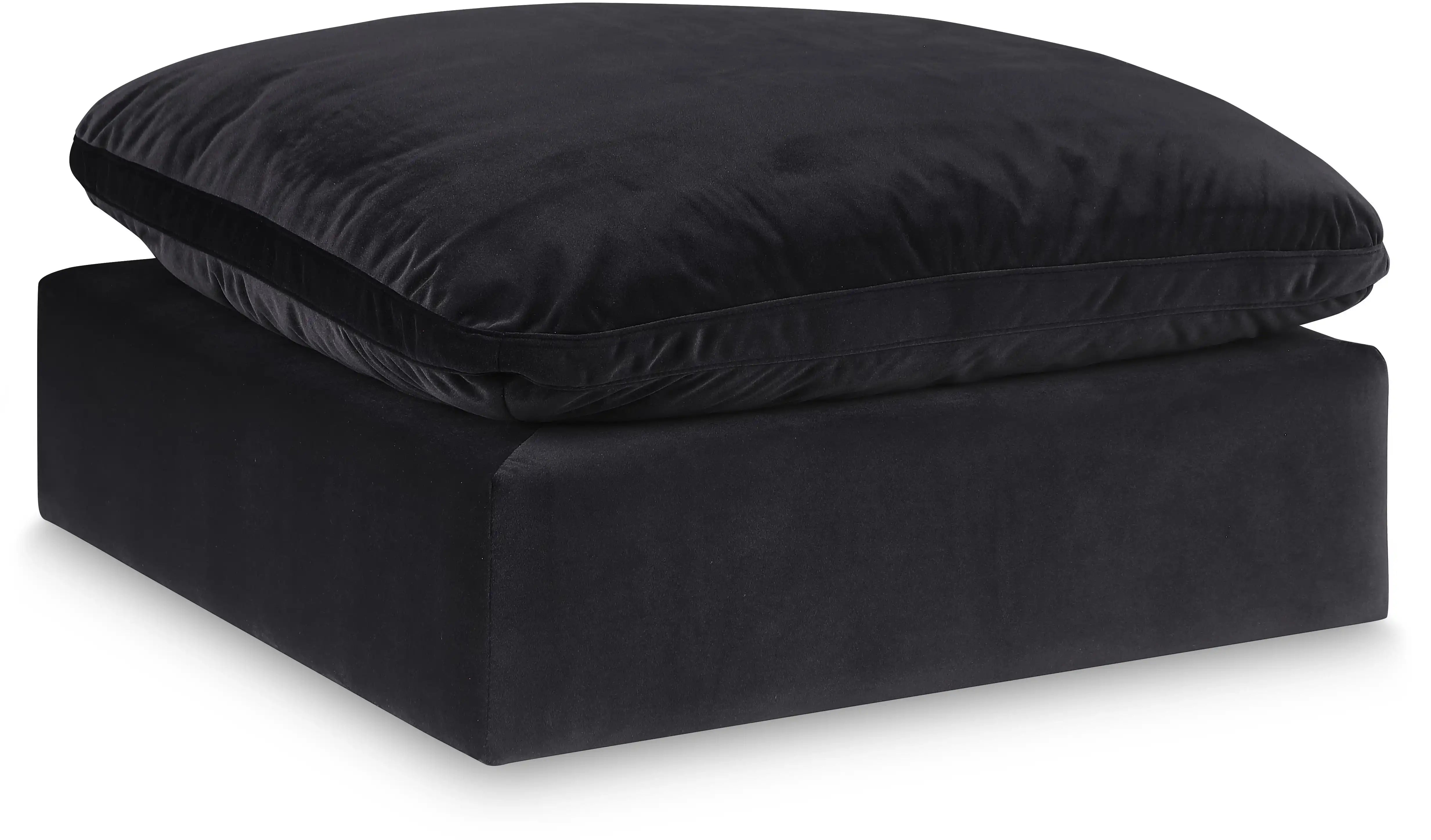 Comfy - Velvet Ottoman - Best Buy Furniture