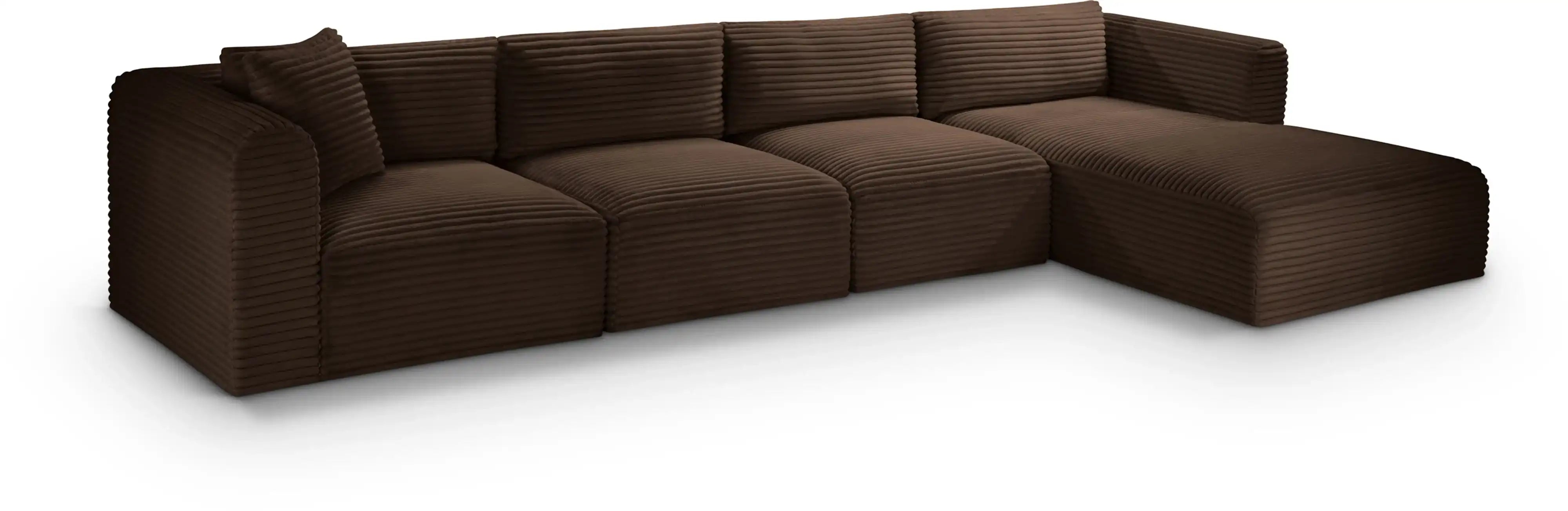 Shaggy - 4 Piece Modular Sectional - Best Buy Furniture