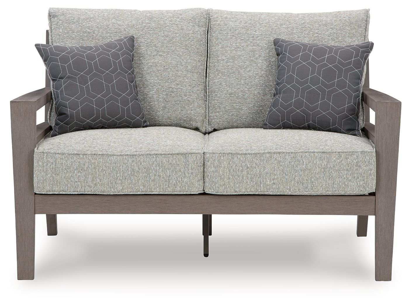 Hillside Barn - Loveseat W/Cushion - Gray / Brown - Best Buy Furniture