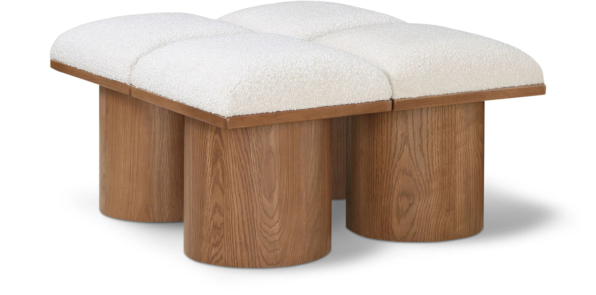 Pavilion - 4 Piece Modular Bench With Brown Base - Best Buy Furniture