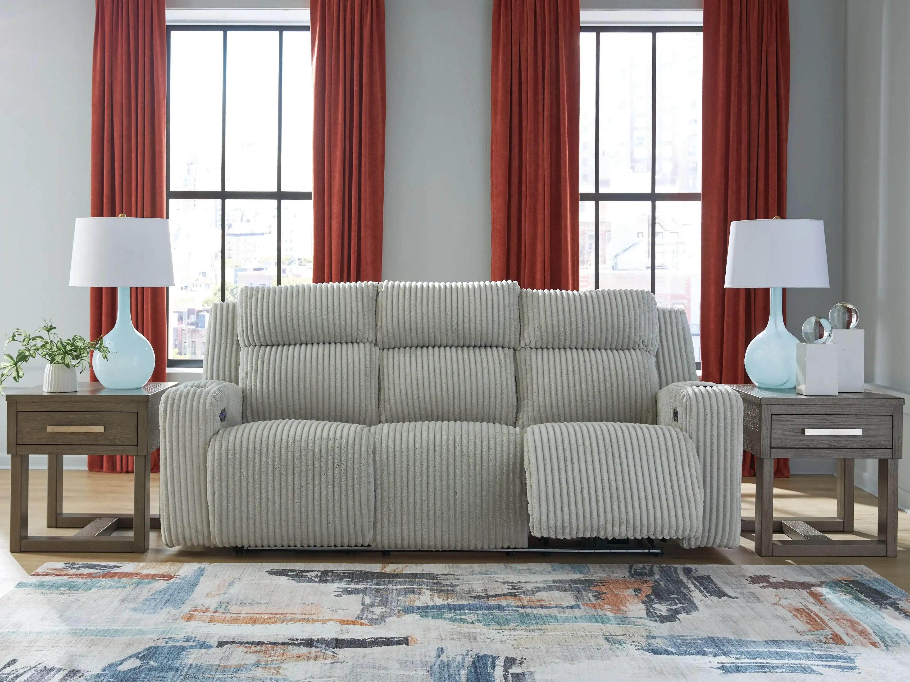 Forest Lake - Power Reclining Sofa With Adj Headrest - Best Buy Furniture