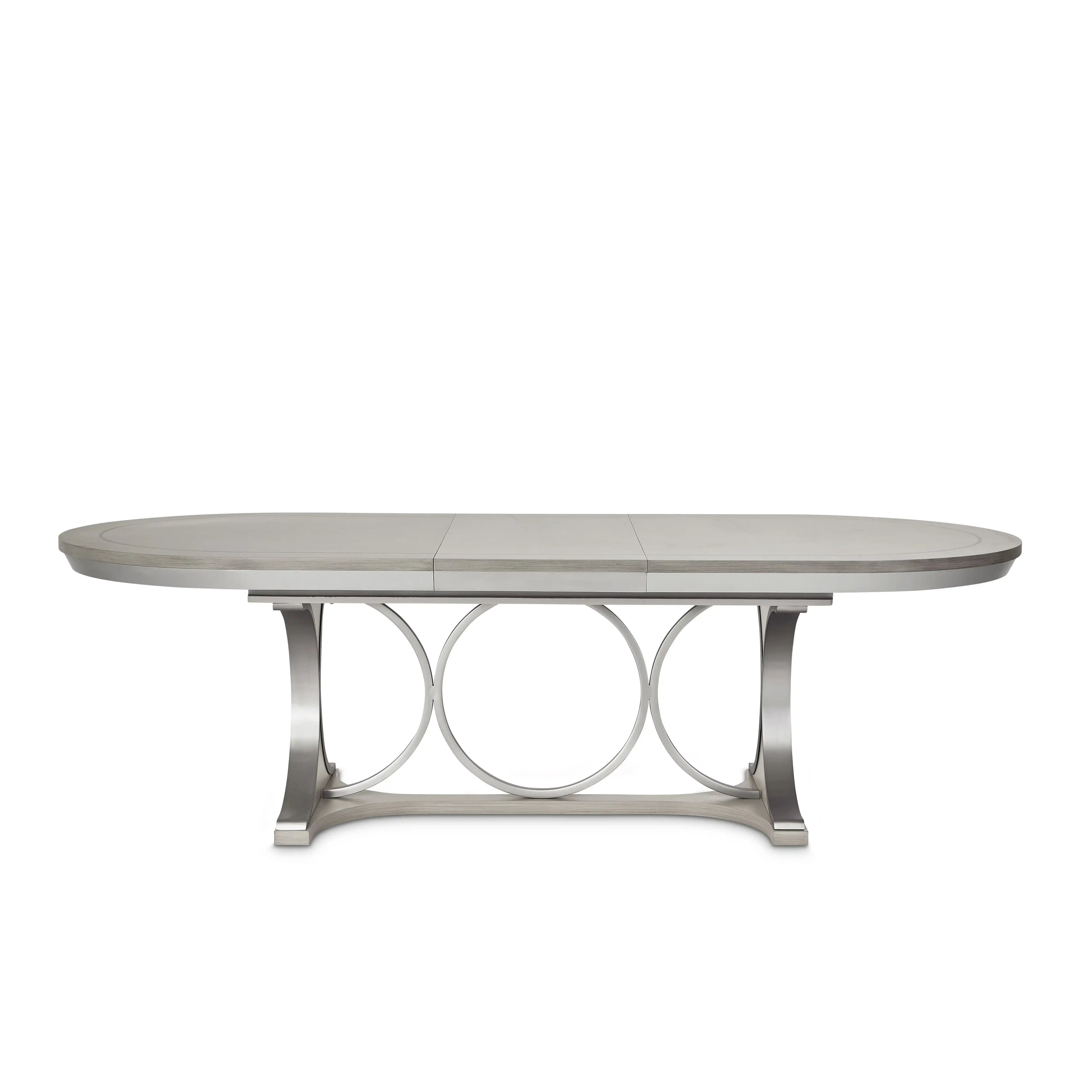 Eclipse - Oval Dining Table - Moonlight Gray - Best Buy Furniture