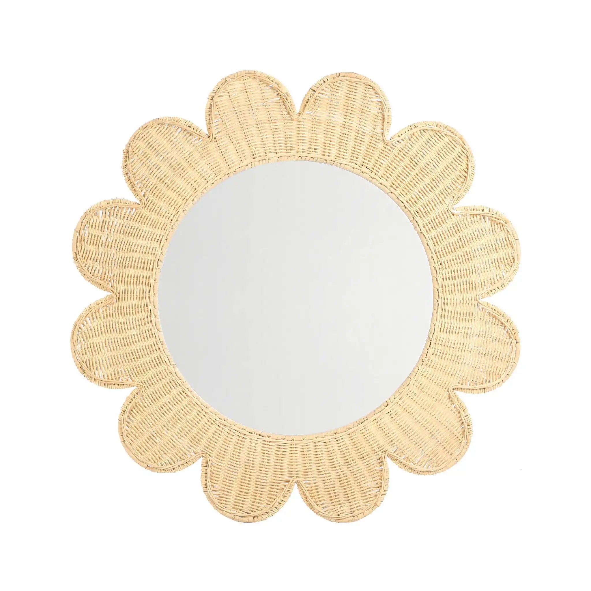 Coralie - Rattan Round Mirror - Best Buy Furniture