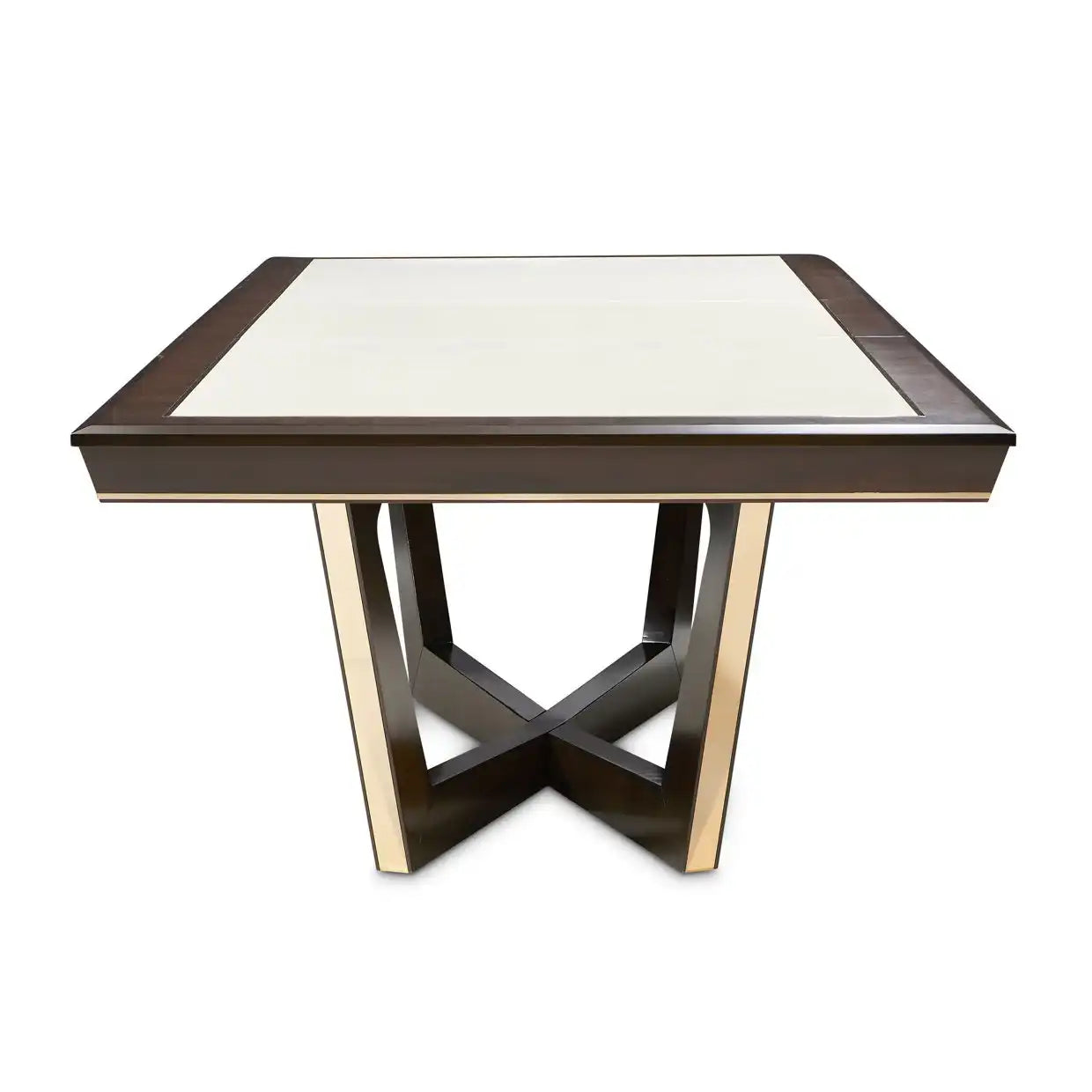 Belmont Place - Rectangular Dining Table - White / Dark Brown - Best Buy Furniture
