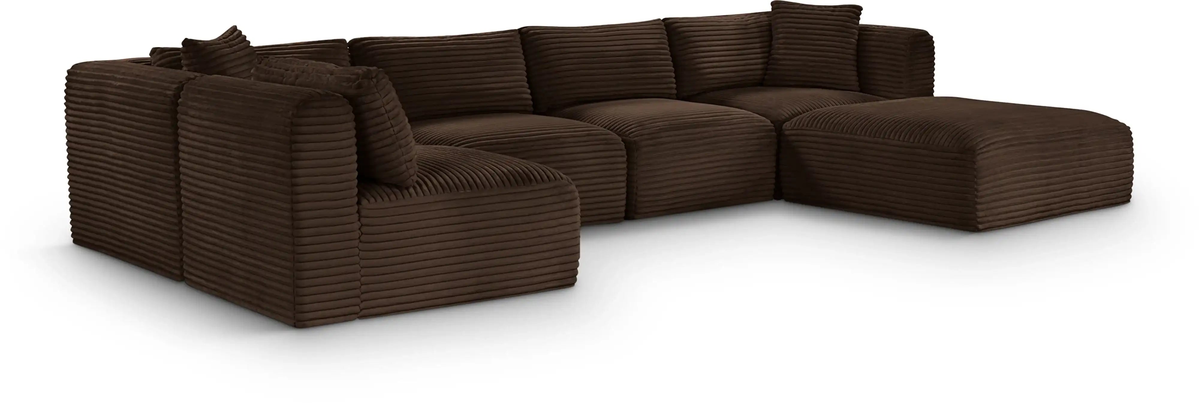 Shaggy - 6 Piece Modular U-Shaped Sectional - Best Buy Furniture