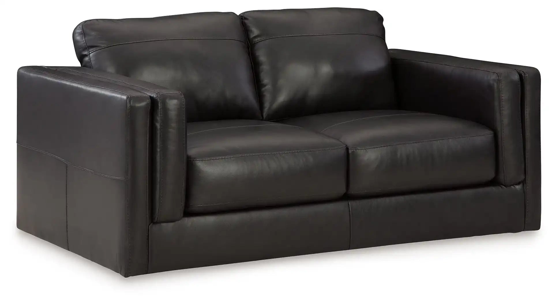 Amiata - Loveseat - Onyx - Best Buy Furniture