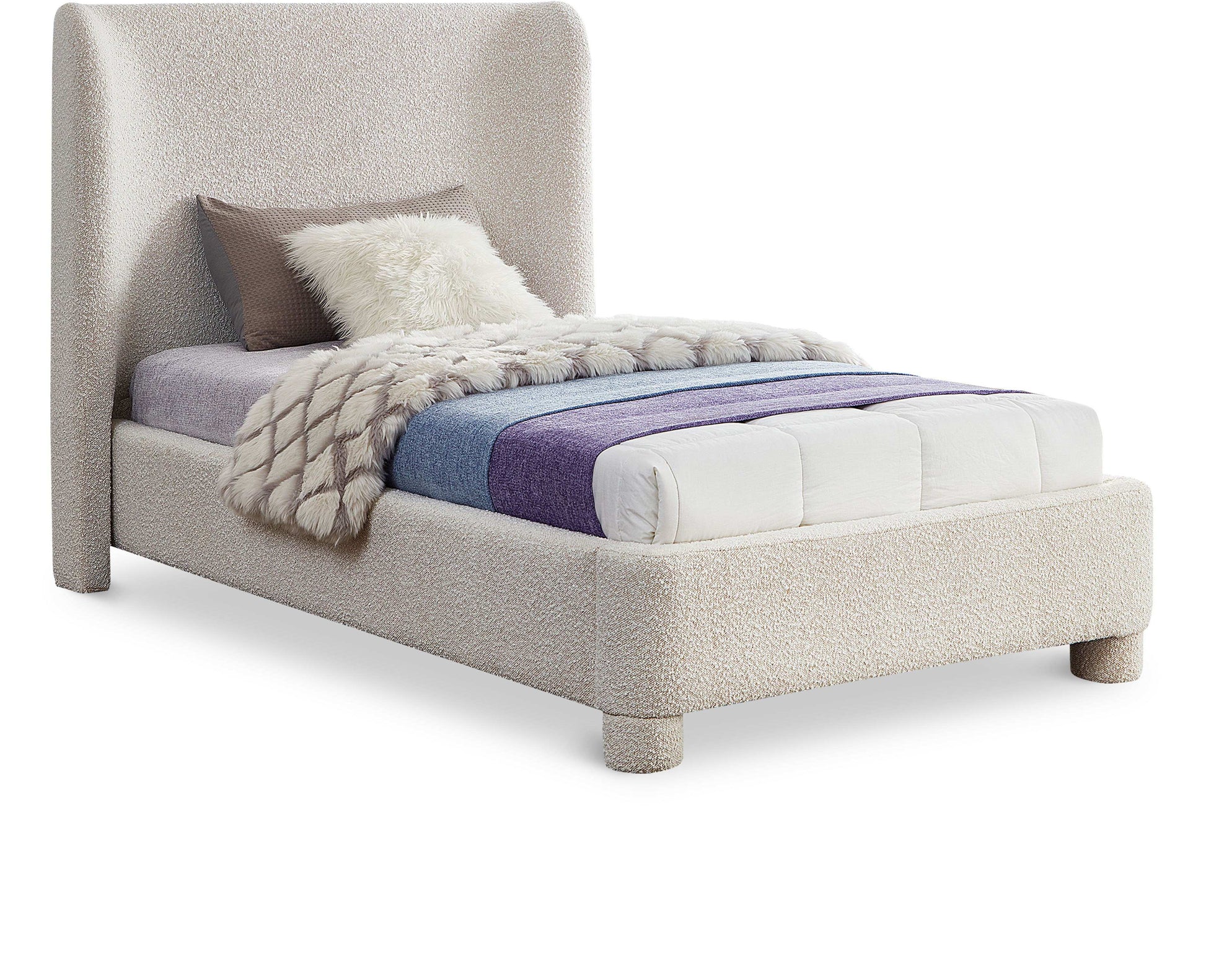 Penny - Boucle Fabric Bed - Best Buy Furniture