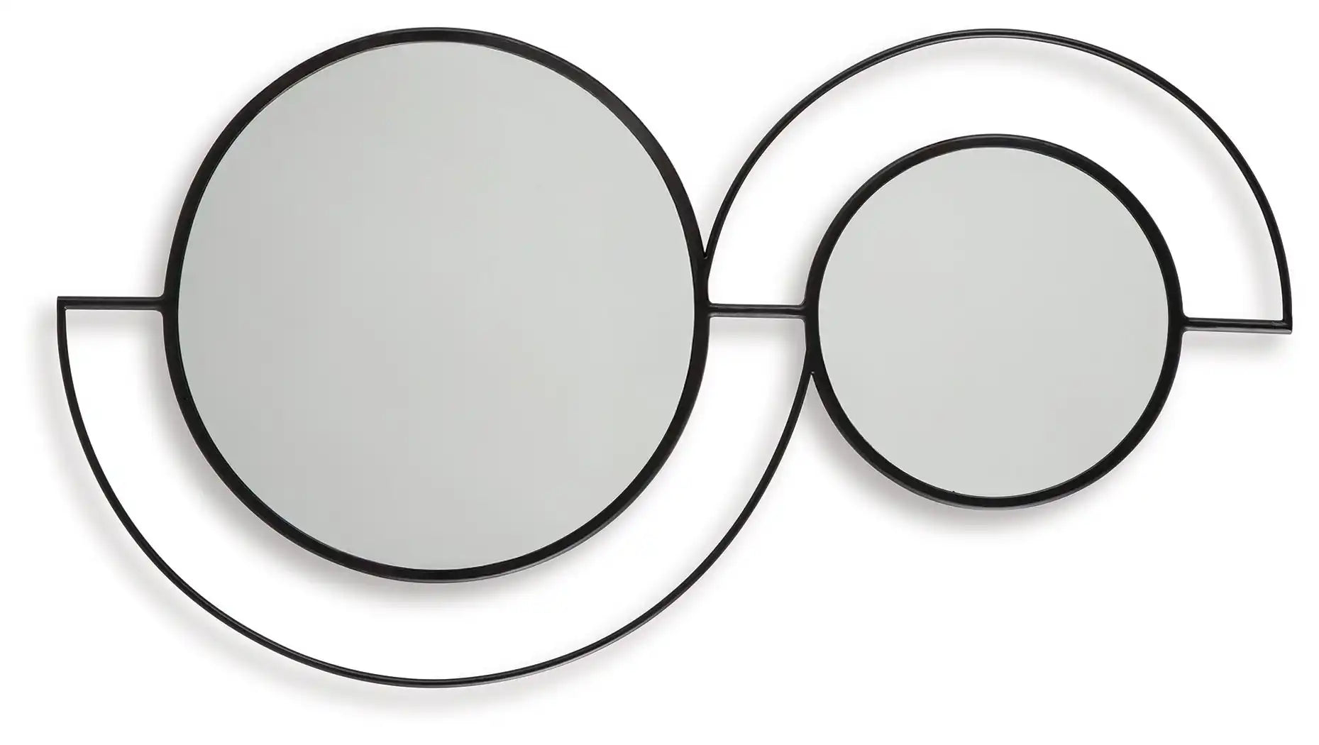 Shayham - Accent Mirror - Black - Best Buy Furniture