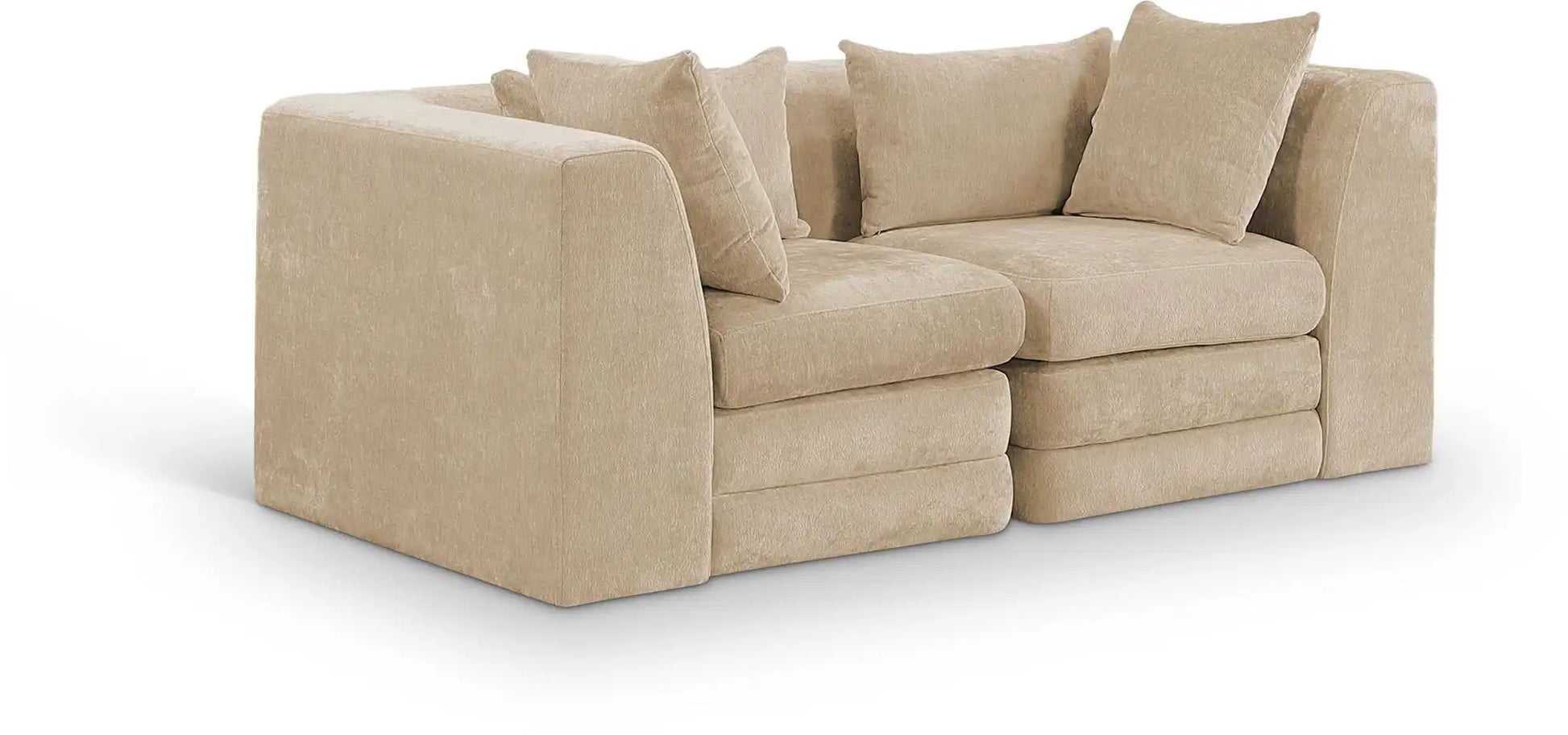 Stellar - 2 Piece 76" Upholstered Modular Loveseat - Best Buy Furniture
