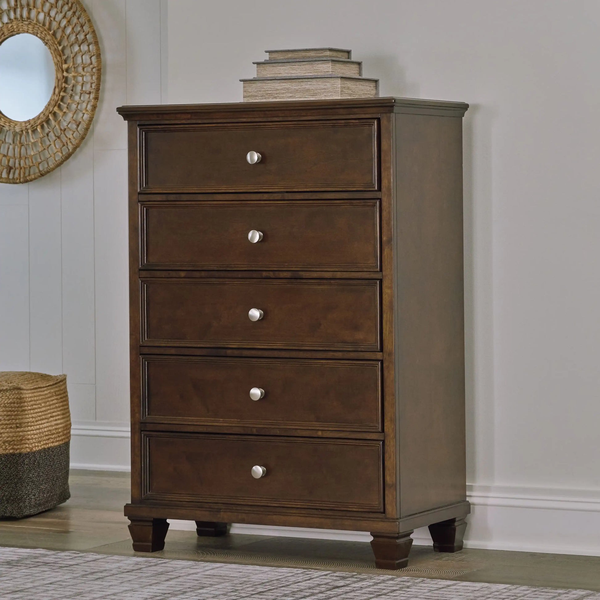 Danabrin - Five Drawer Chest - Brown - Best Buy Furniture