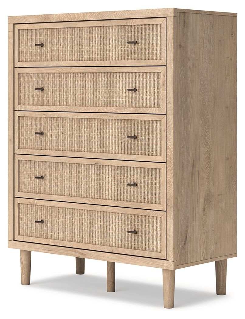 Cielden - Five Drawer Wide Chest - Two-Tone - Best Buy Furniture