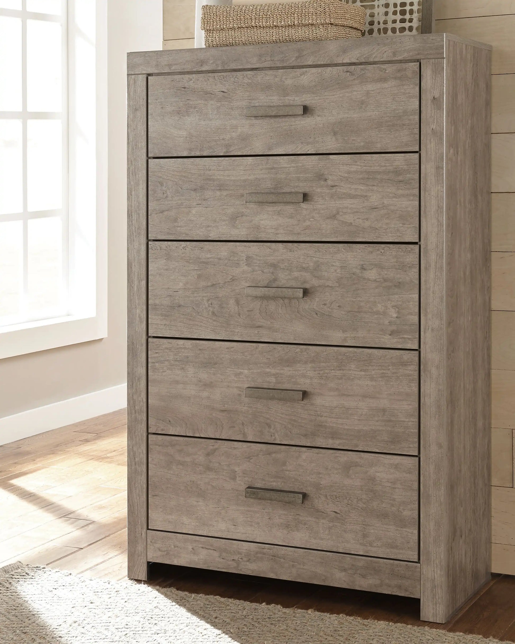 Culverbach - Five Drawer Chest - Gray - Best Buy Furniture