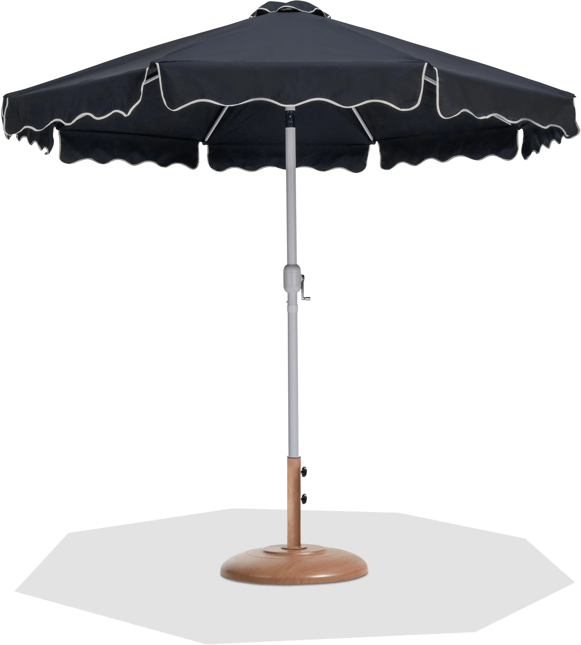 Amalfi - Patio Umbrella - Light Brown Base / White Pole - Best Buy Furniture