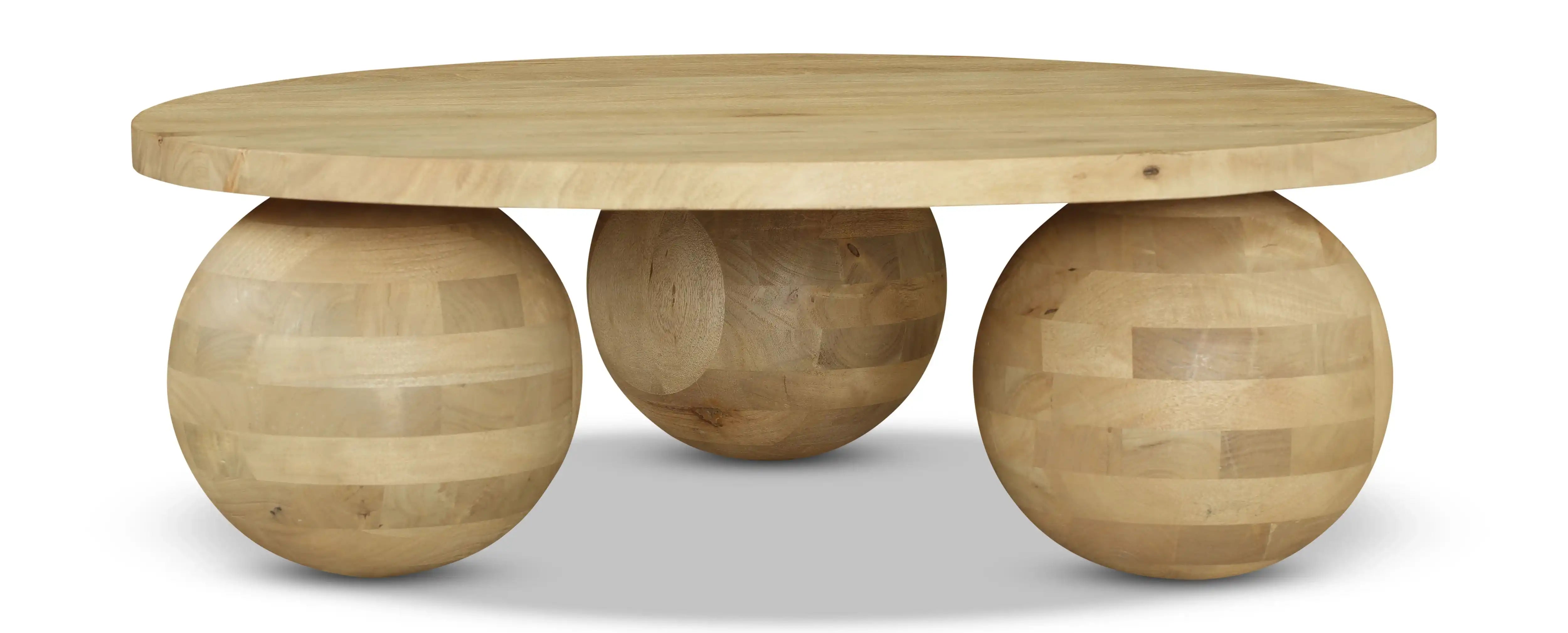 Spherical - Wood Coffee Table - Best Buy Furniture