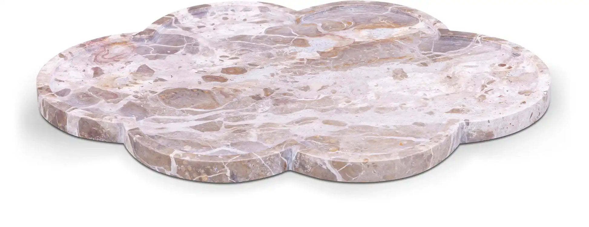Rimini - Marble Clover Shaped Tray - Best Buy Furniture