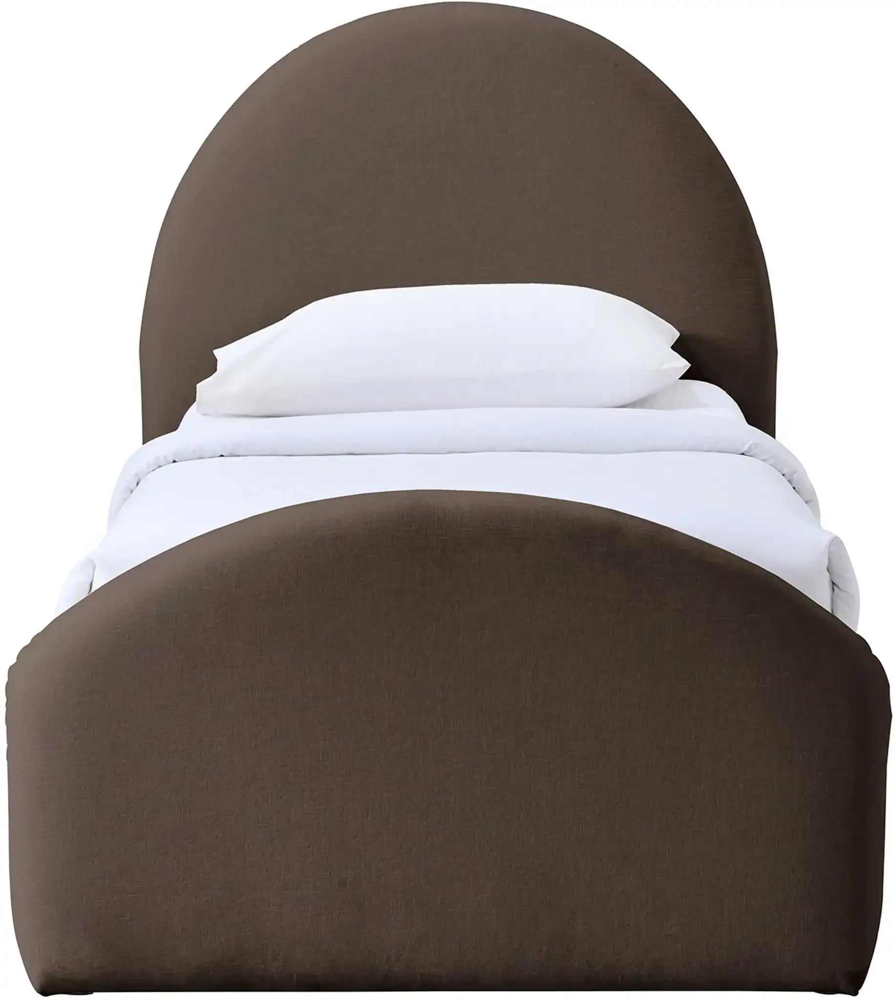 Andaz - Chenille Fabric Upholstered Trundle Bed