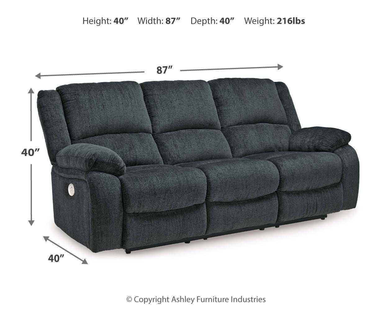 Draycoll - Reclining Sofa - Best Buy Furniture