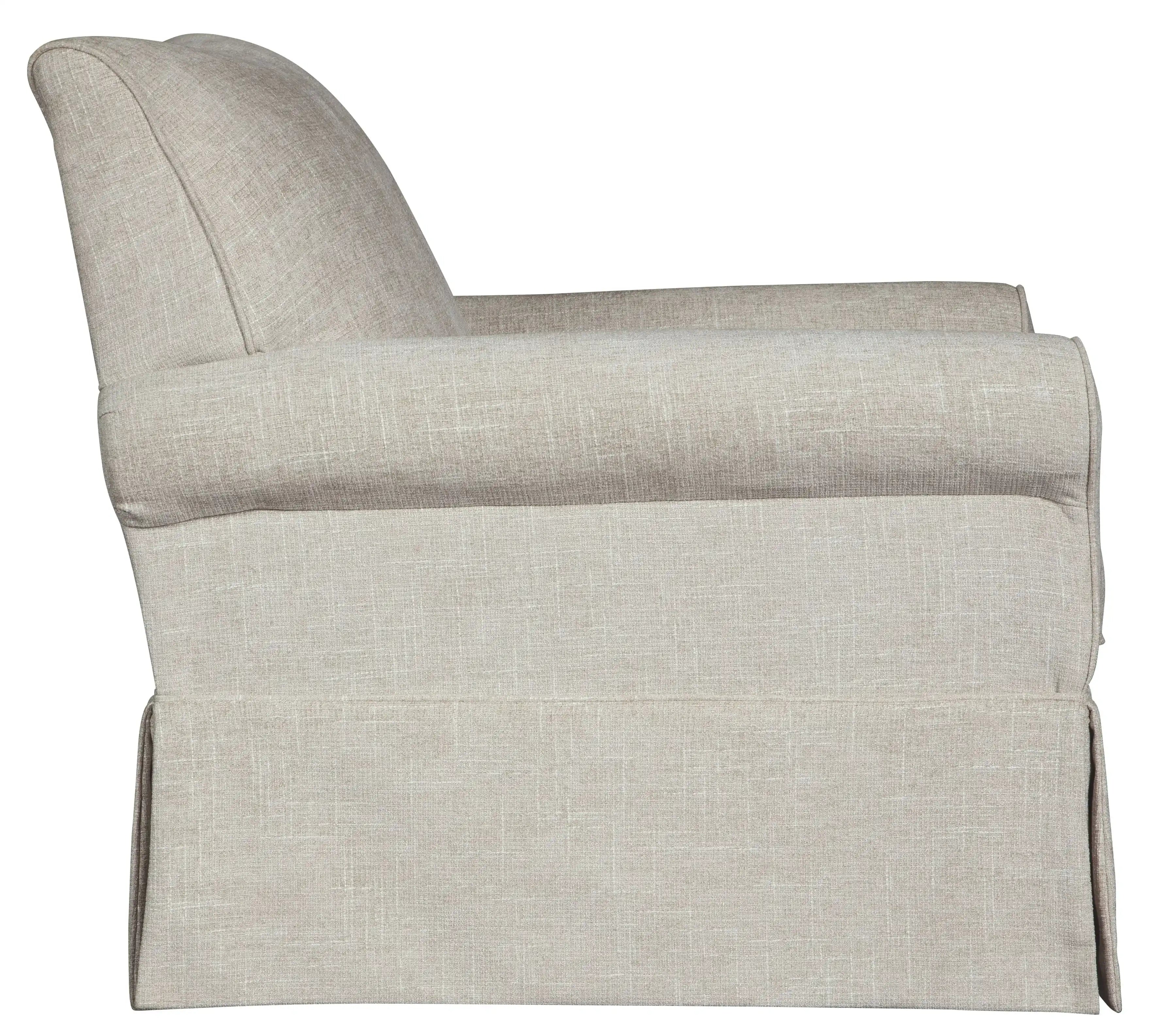 Searcy - Swivel Glider Accent Chair - Quartz - Best Buy Furniture