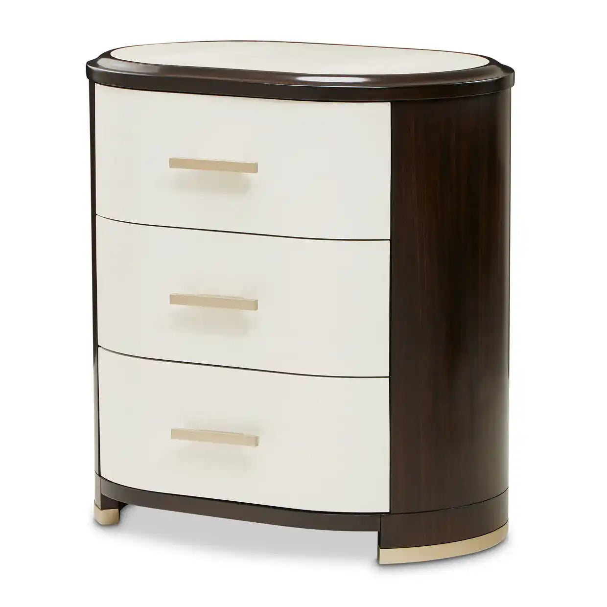 Paris Chic - Nightstand - Espresso Brown - Best Buy Furniture