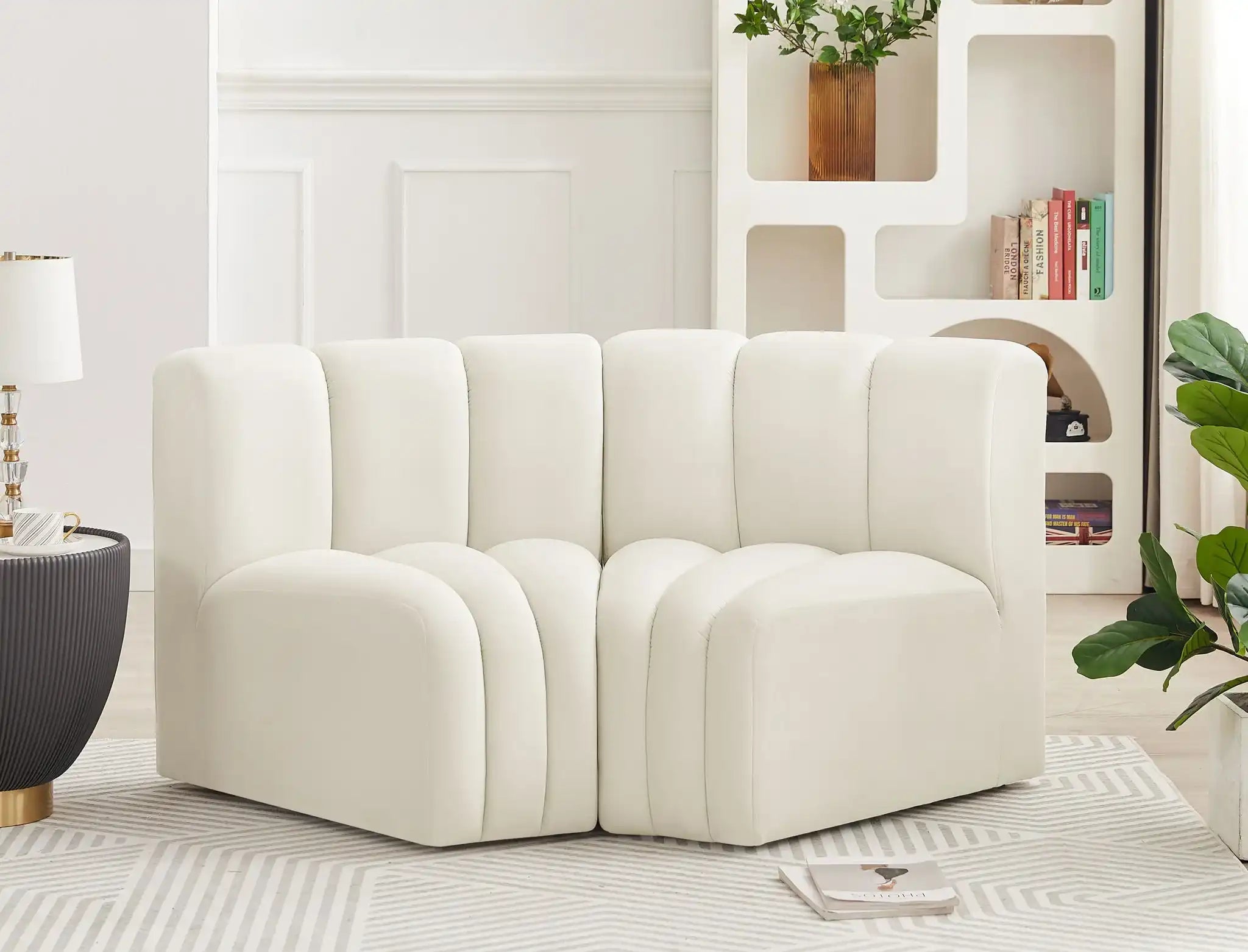 Arc - Velvet 2 Piece Modular Sofa