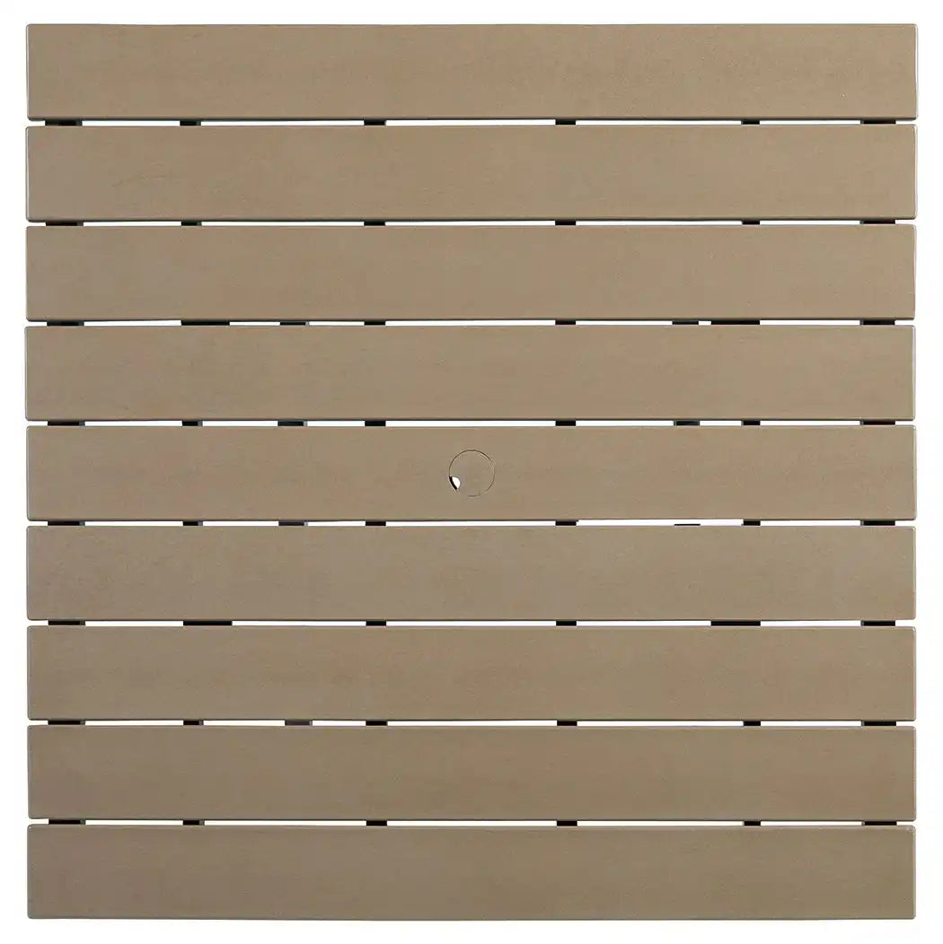 Fairen Trail - Square Counter TBL w/Umb OPT - Black / Driftwood - Best Buy Furniture