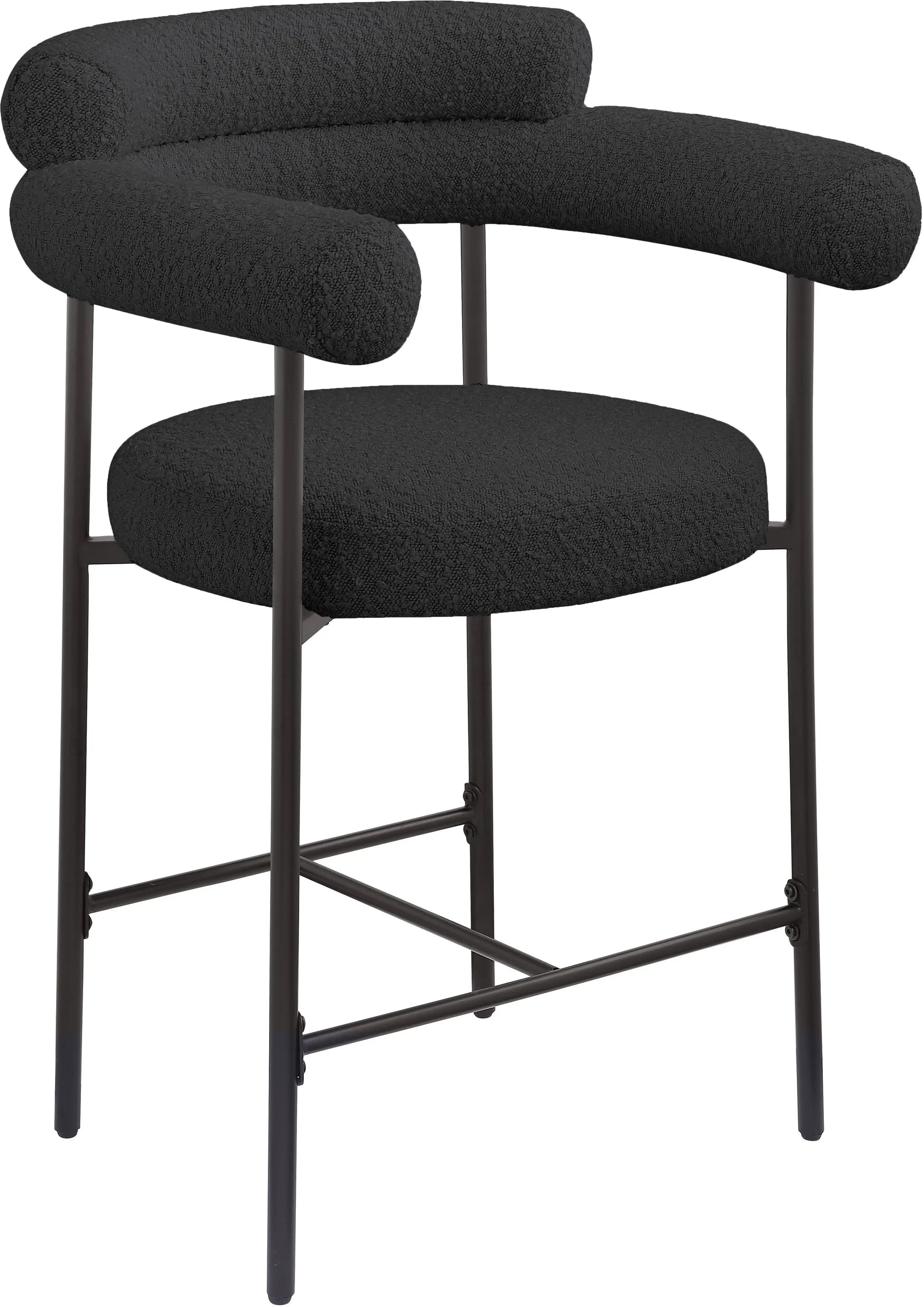 Blake - Counter Stool With Black Base (Set of 2) - Best Buy Furniture